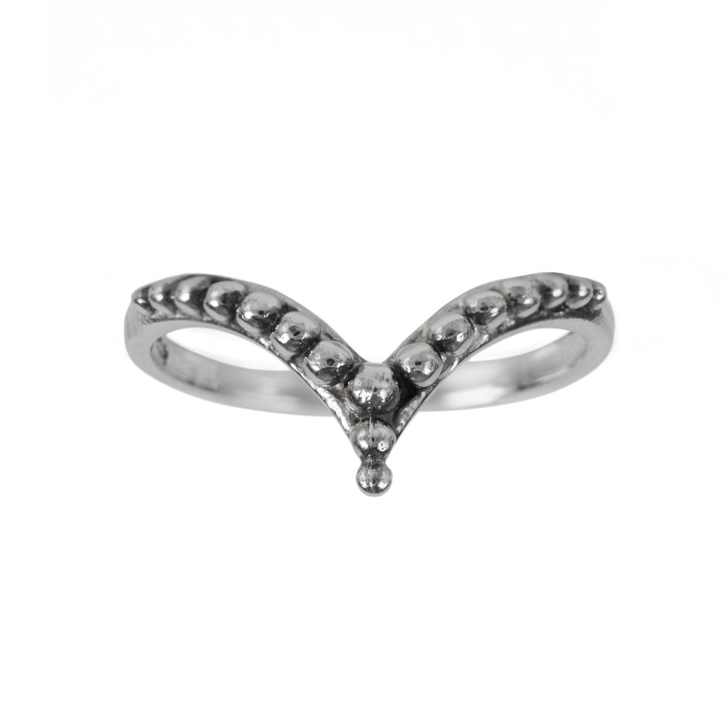 Women’s Raja Silver Stacking Ring Charlotte’s Web Jewellery