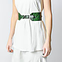 PLIK WOMEN'S LEATHER WAIST MARA BELT GREEN