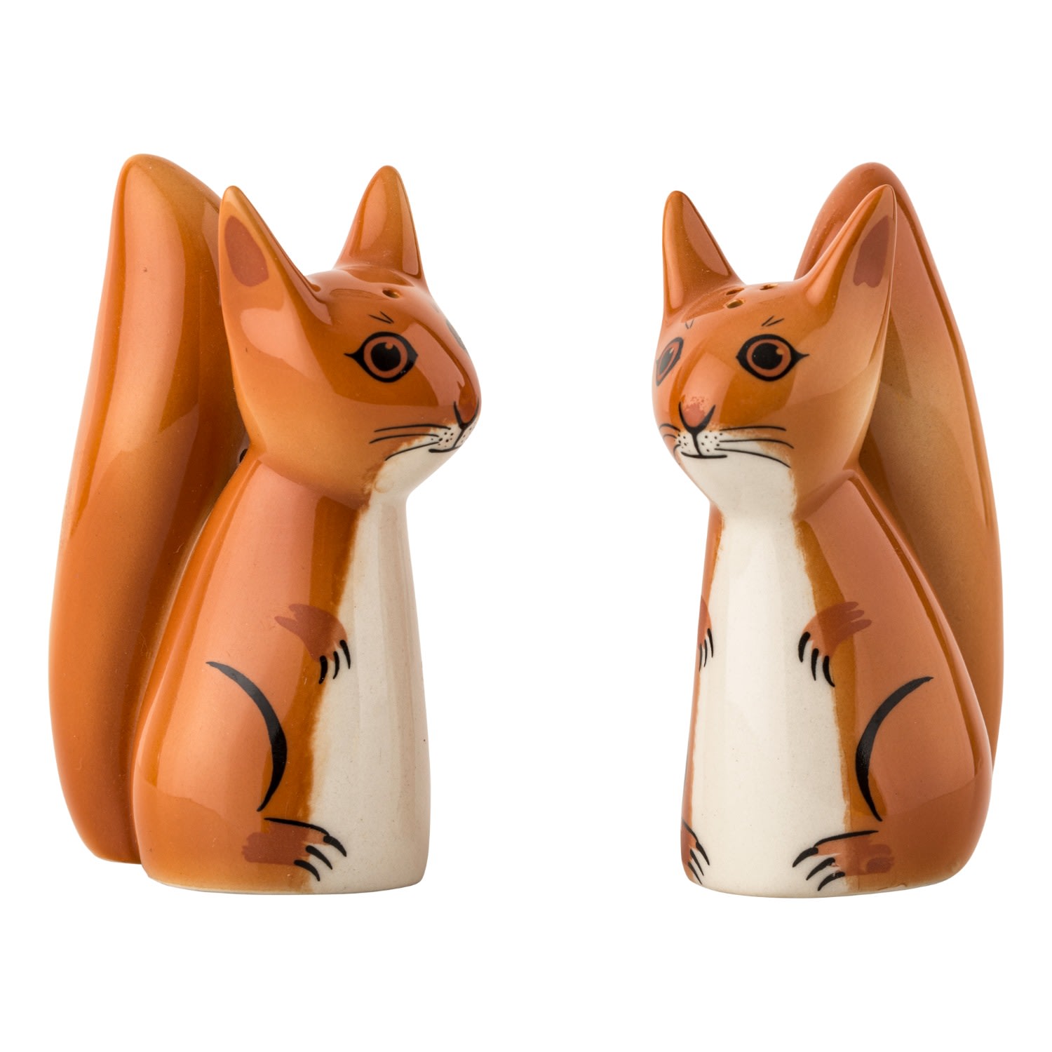 Hannah Turner Brown Red Squirrel Salt & Pepper Shakers In Brown