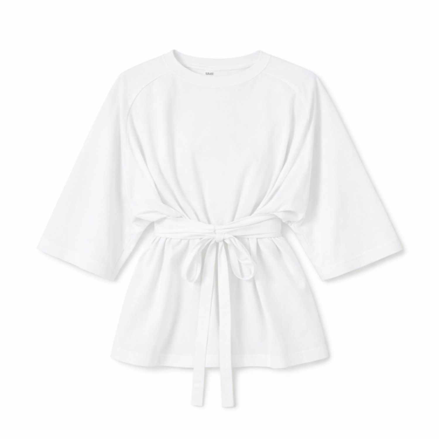 Loup Clothing Women's Wrap Tie Tee White