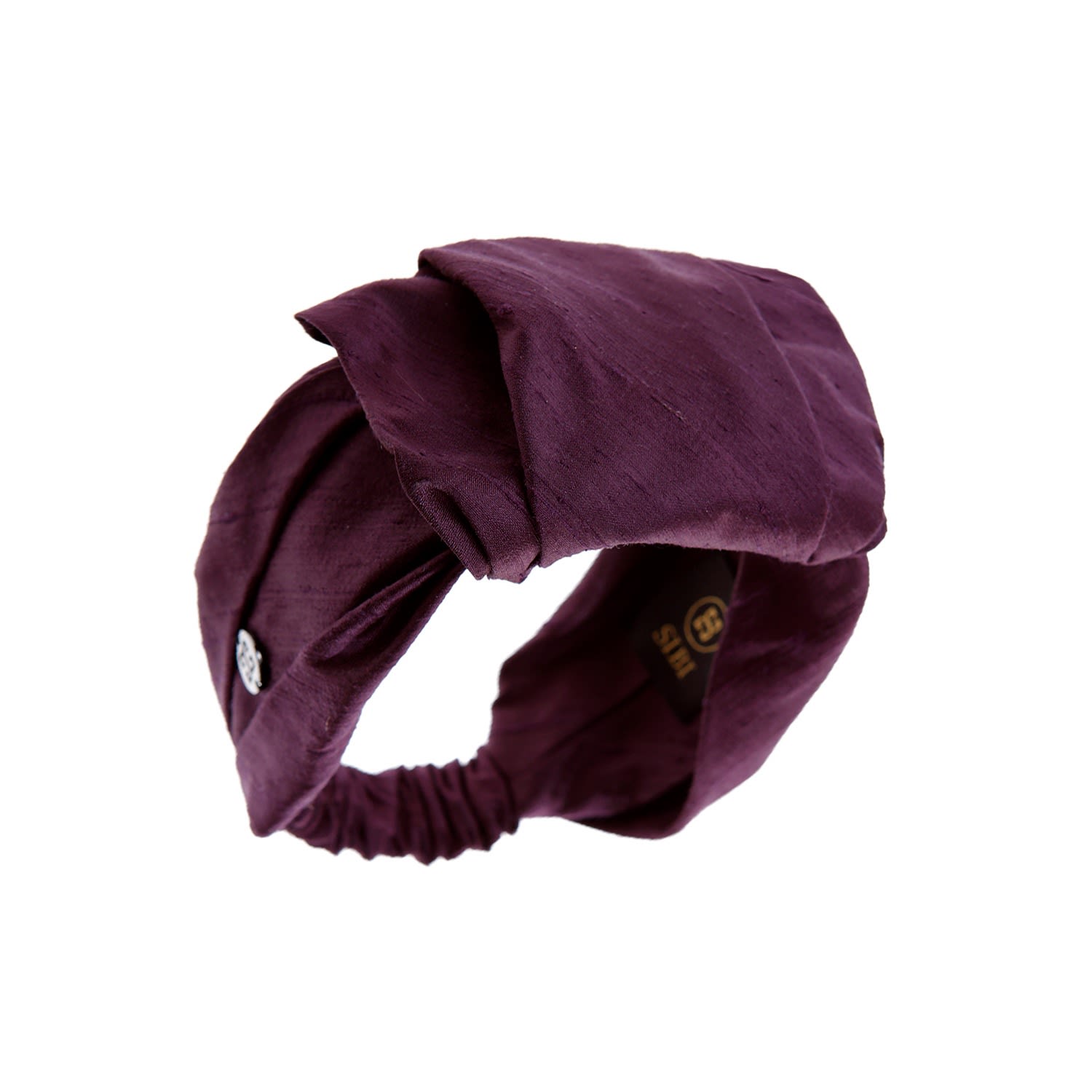 Women's Khalima - Purple Silk Shantung Headwrap | Sibi Hats