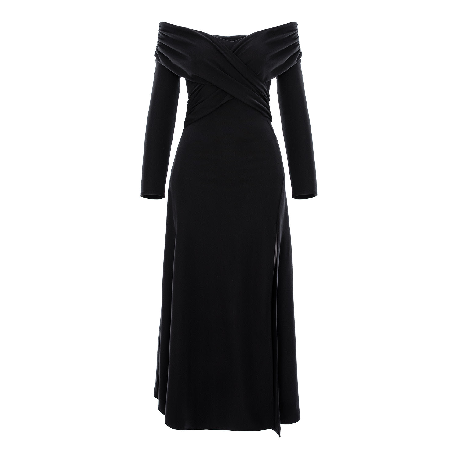Roserry Women's Tuscany Off Shoulders Midi Jersey In Black In Black