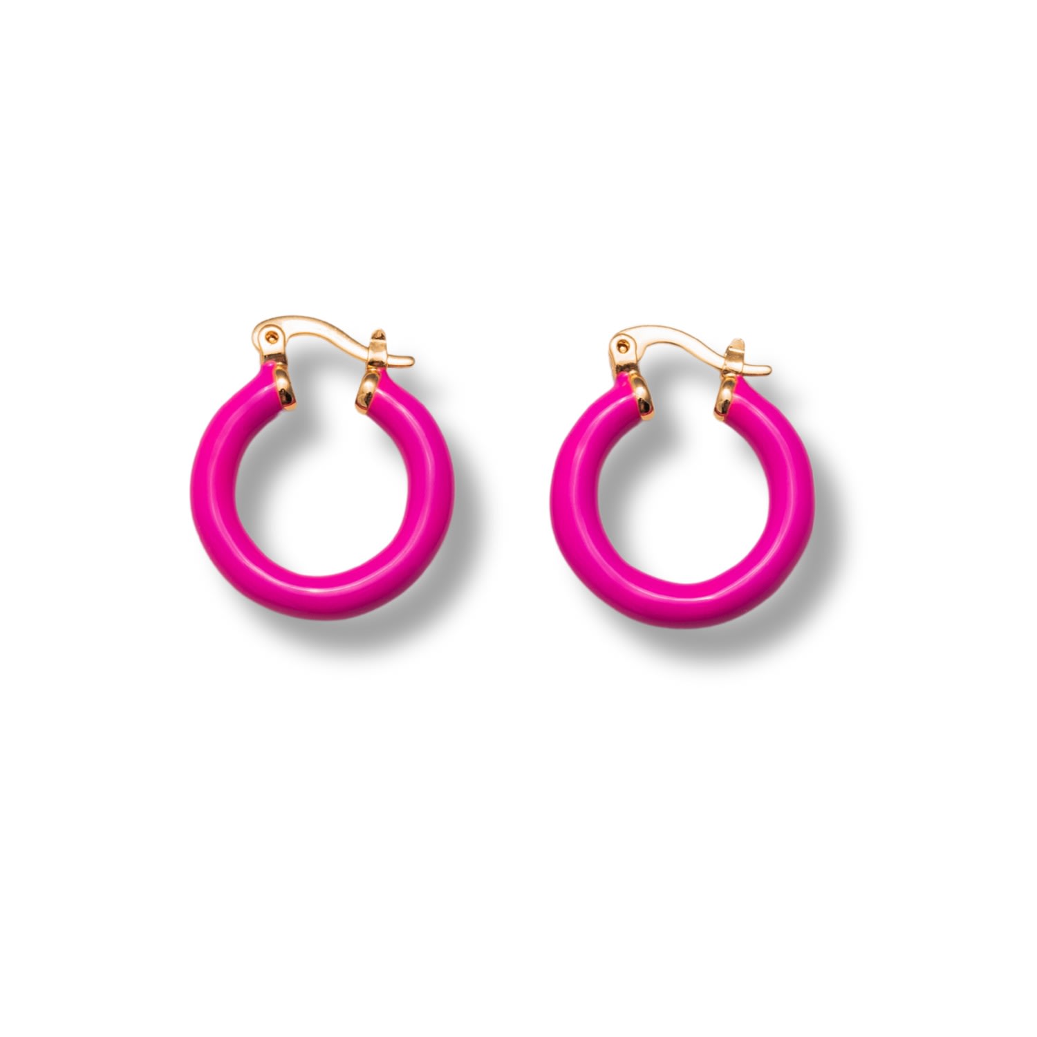 Mademoiselle Jules Women's Pink / Purple Fuchsia Hoops