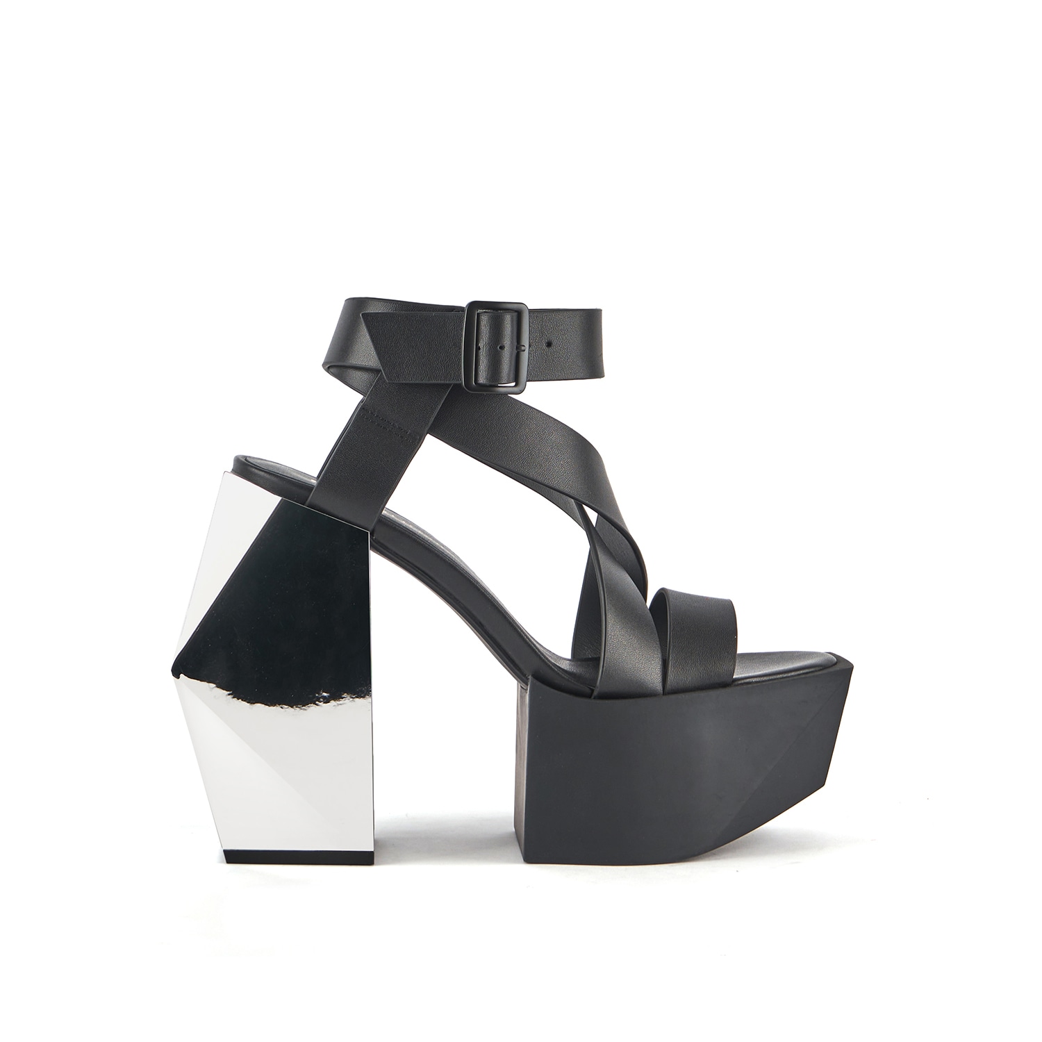 Women’s Black / Silver Stage Sandal - Black & Silver 4 Uk United Nude