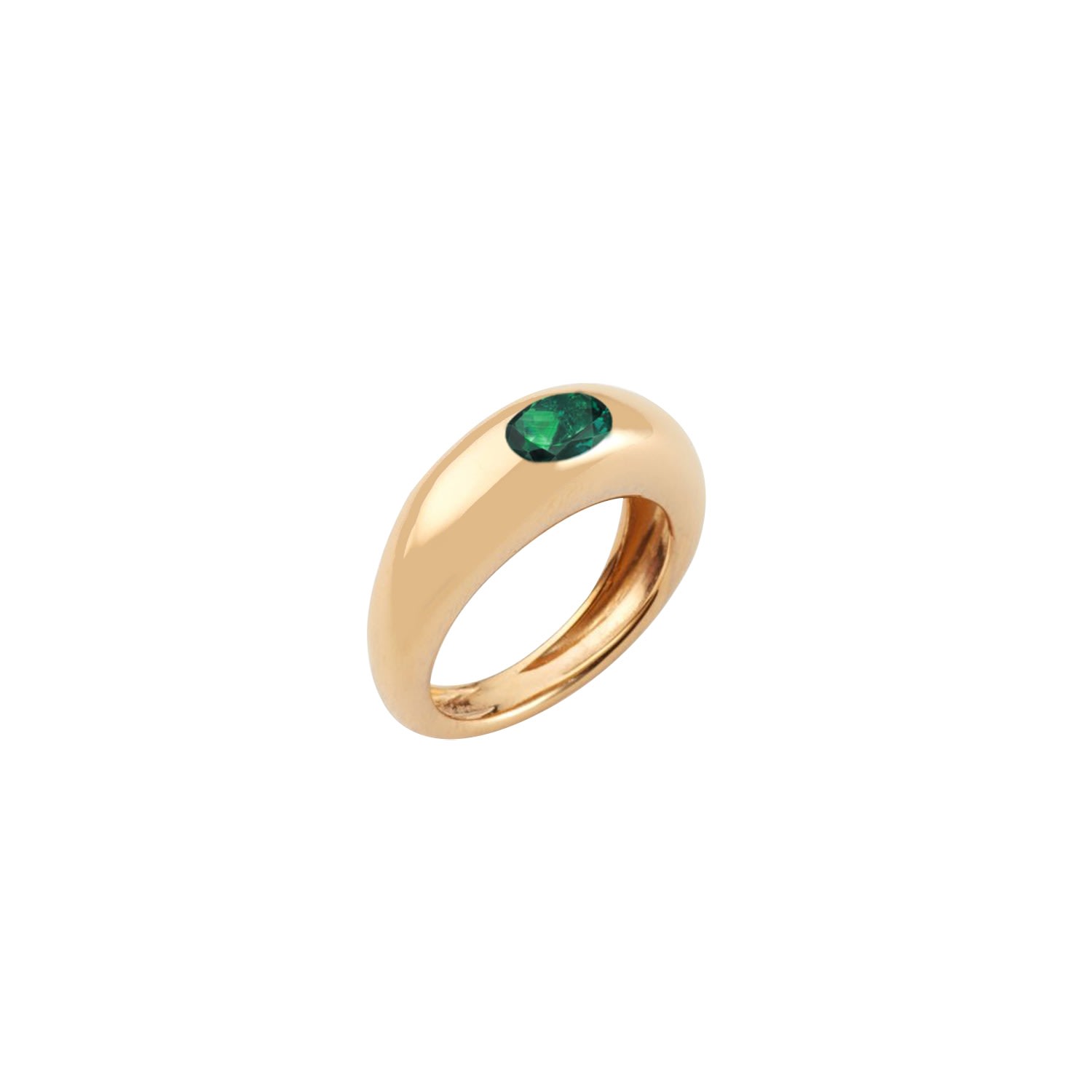 Women’s Gold / Blue Mia Gem Ring In Emerald Rosario Navia