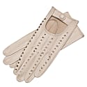 1861 Glove Manufactory Neutrals Rimini - Women's Leather Driving Gloves In Creme Nappa Leather In Driving