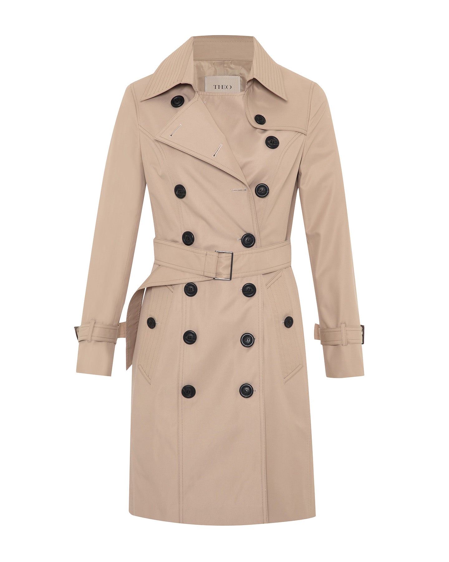 Chloe Trapunto Trench Coat | THEO The Label | Wolf & Badger Chloe Trapunto Trench Coat | THEO The Label | Wolf & Badger