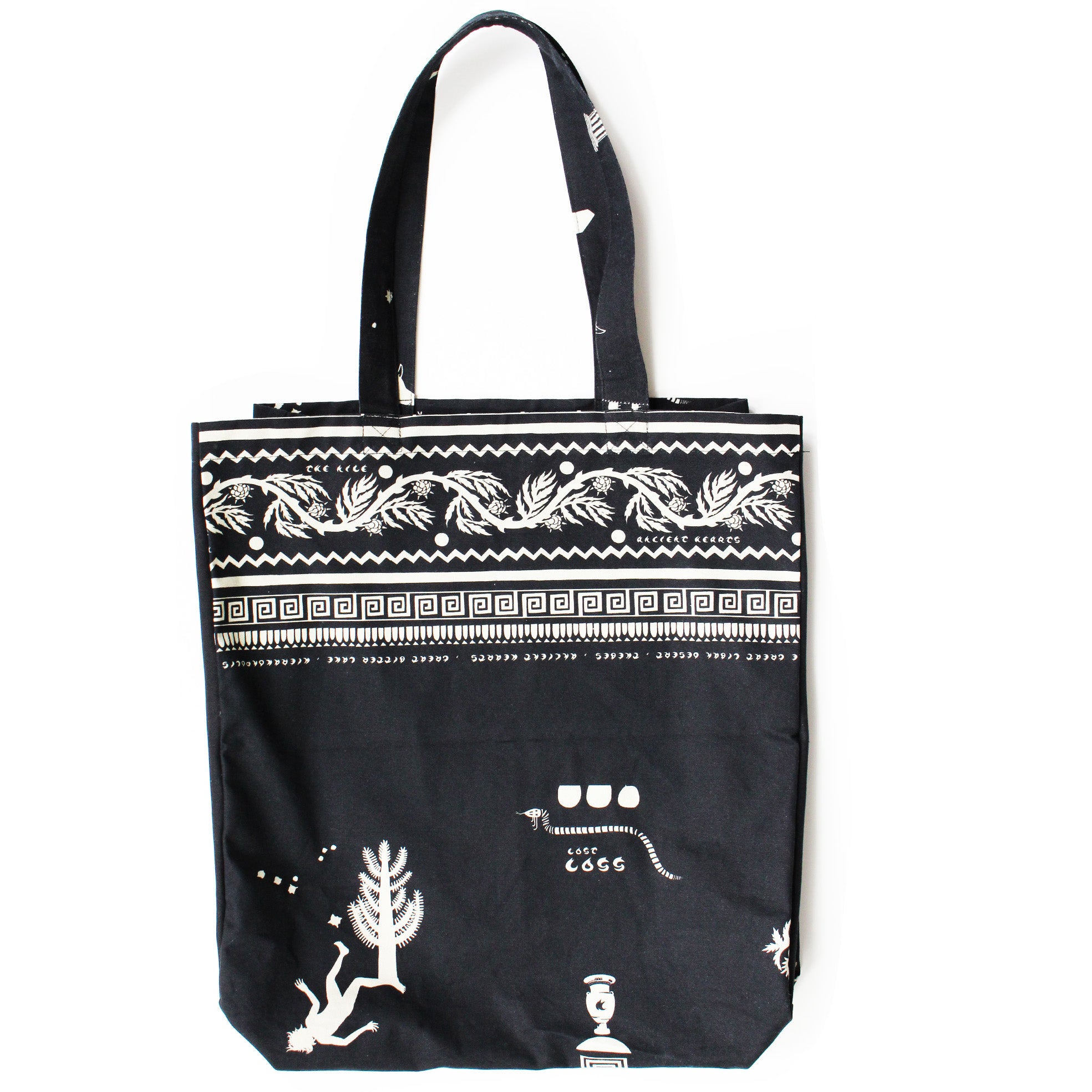 Women’s Black / White Ancient Hearts Tote Bag Klements