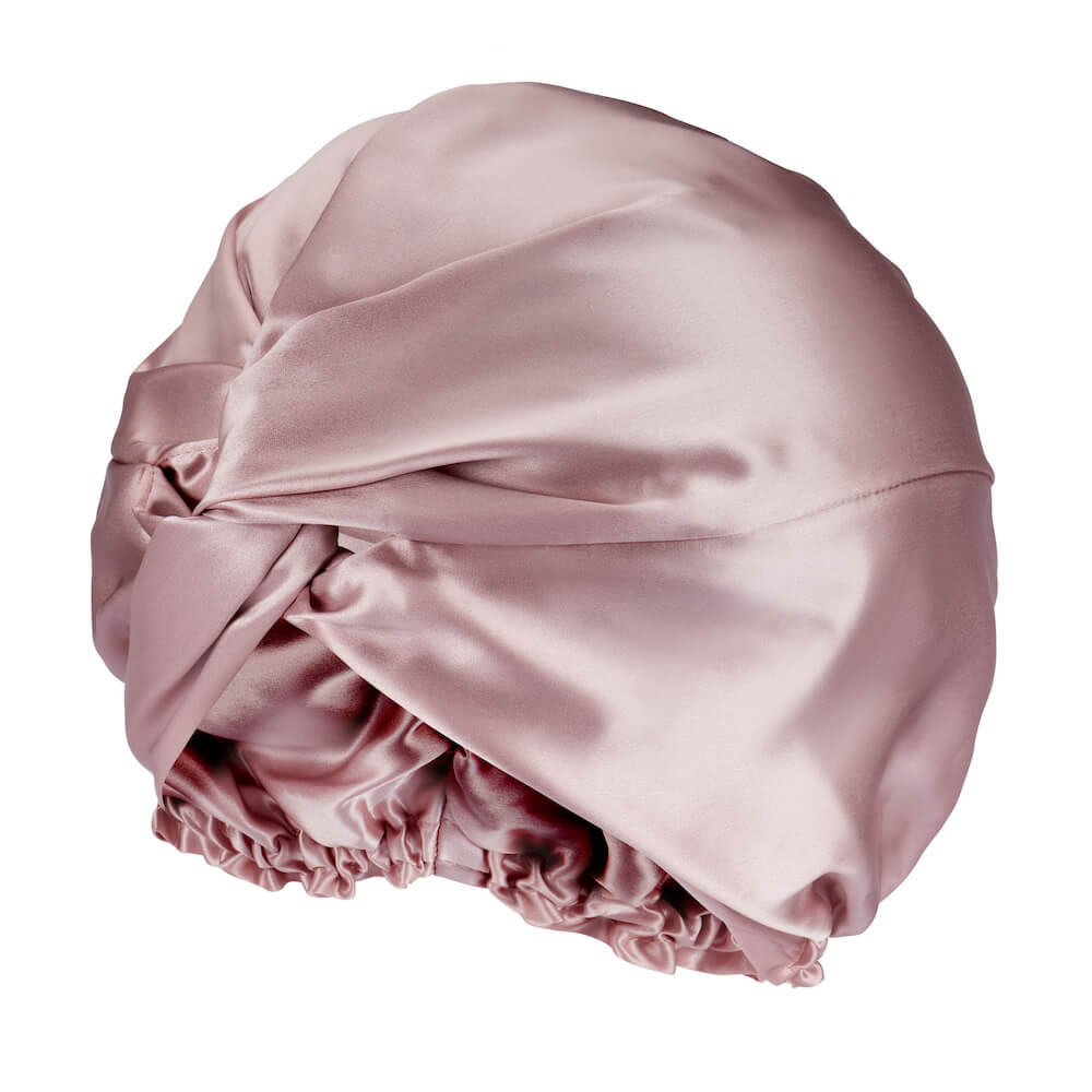 Blissy 100% Silk Bonnet - Pink - 100% Mulberry Silk