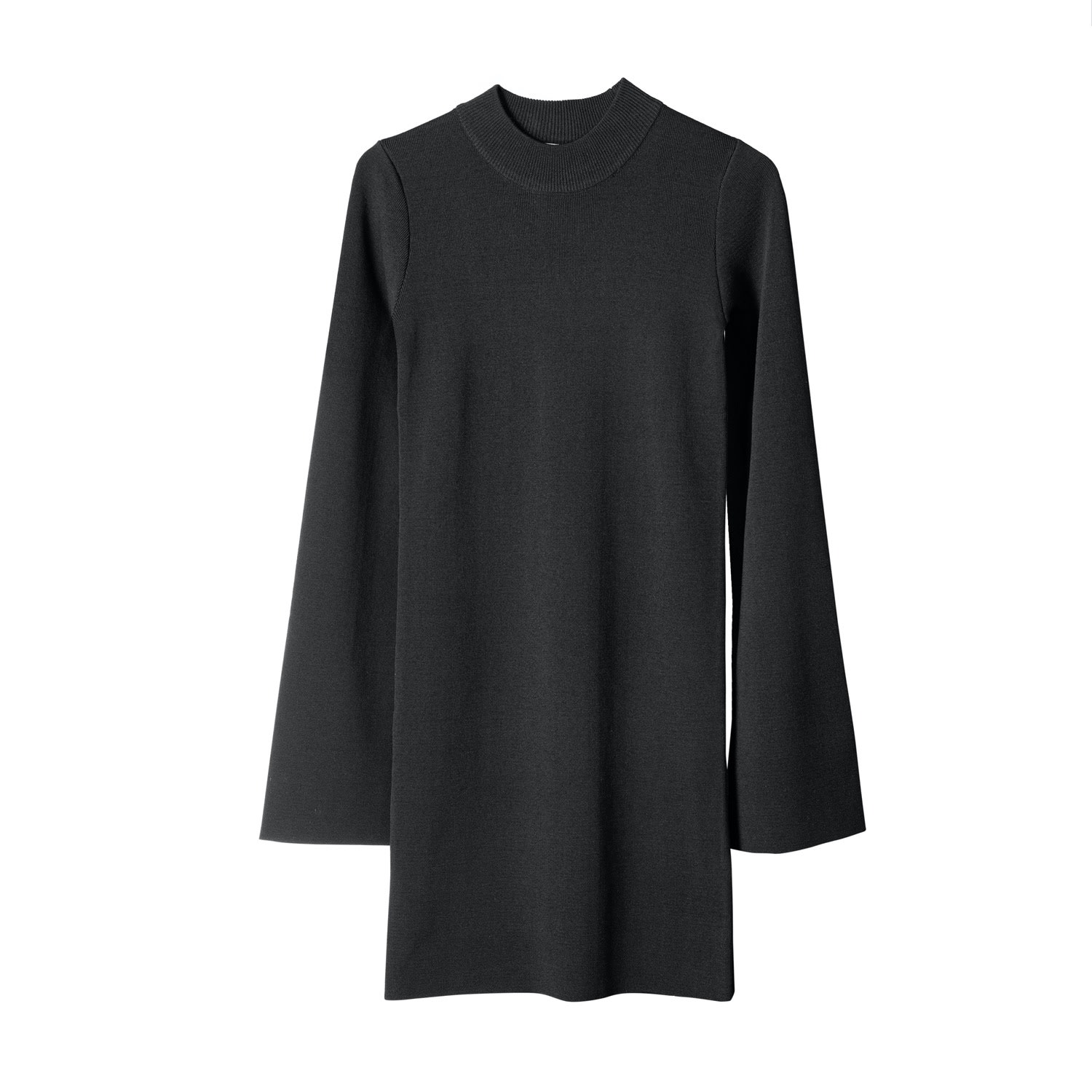 Voya Women's Black Knit Short Dress In Black