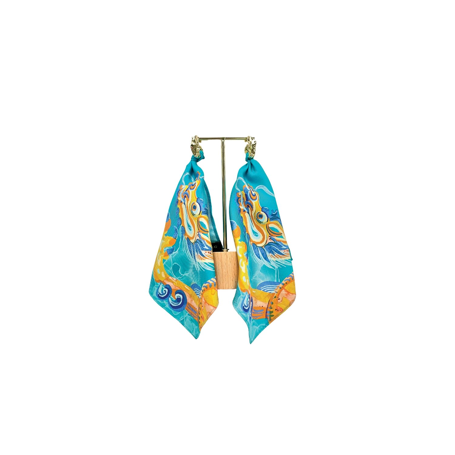 Suki Wang London Women's Set Of Two Blossom Into Power Statement Earring - Teal In Gray