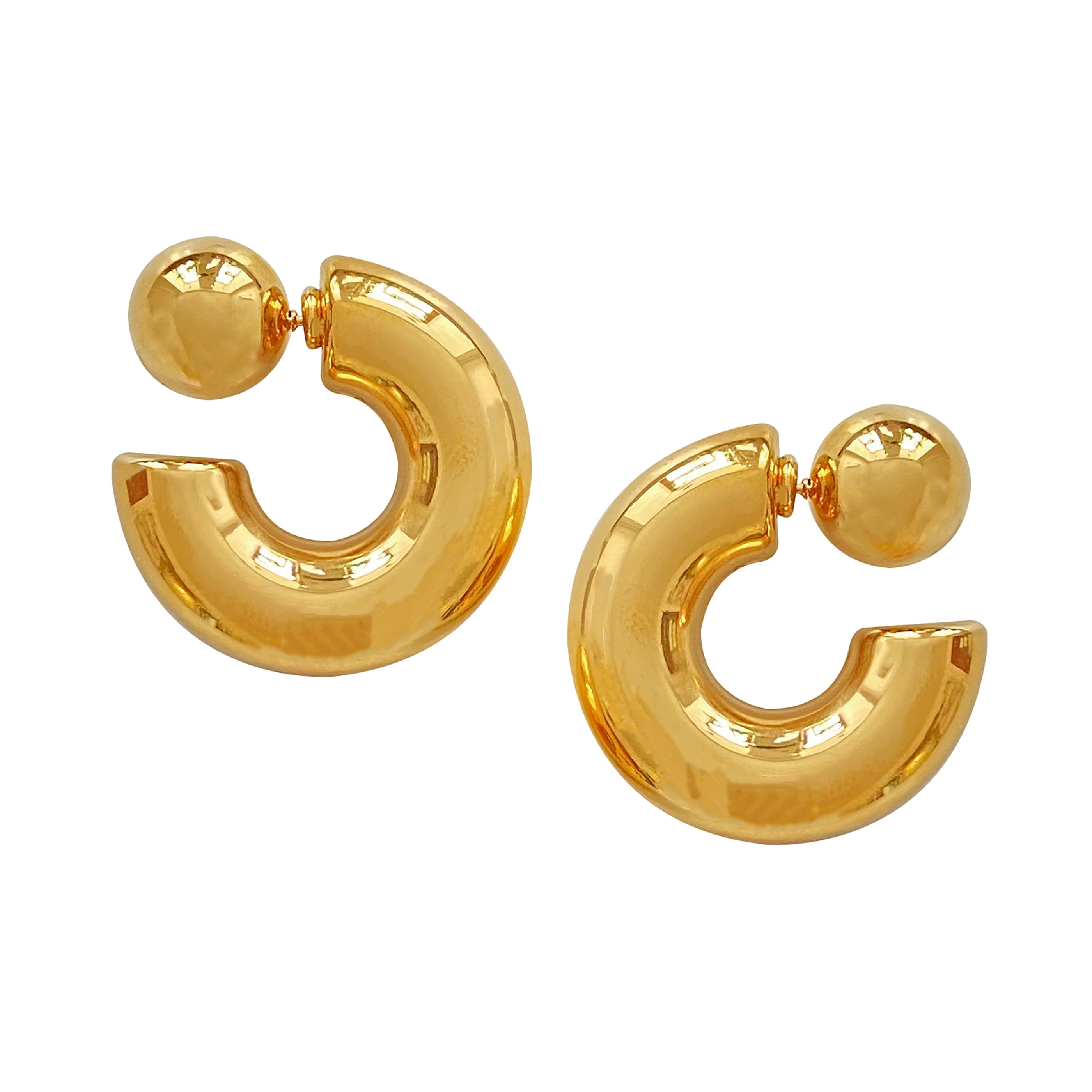 Smilla Brav Women's Gold Earrings Tribeca In Gold