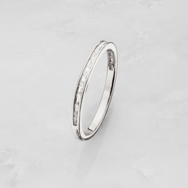 Lily & Roo Gold Baguette Diamond Style Eternity Ring