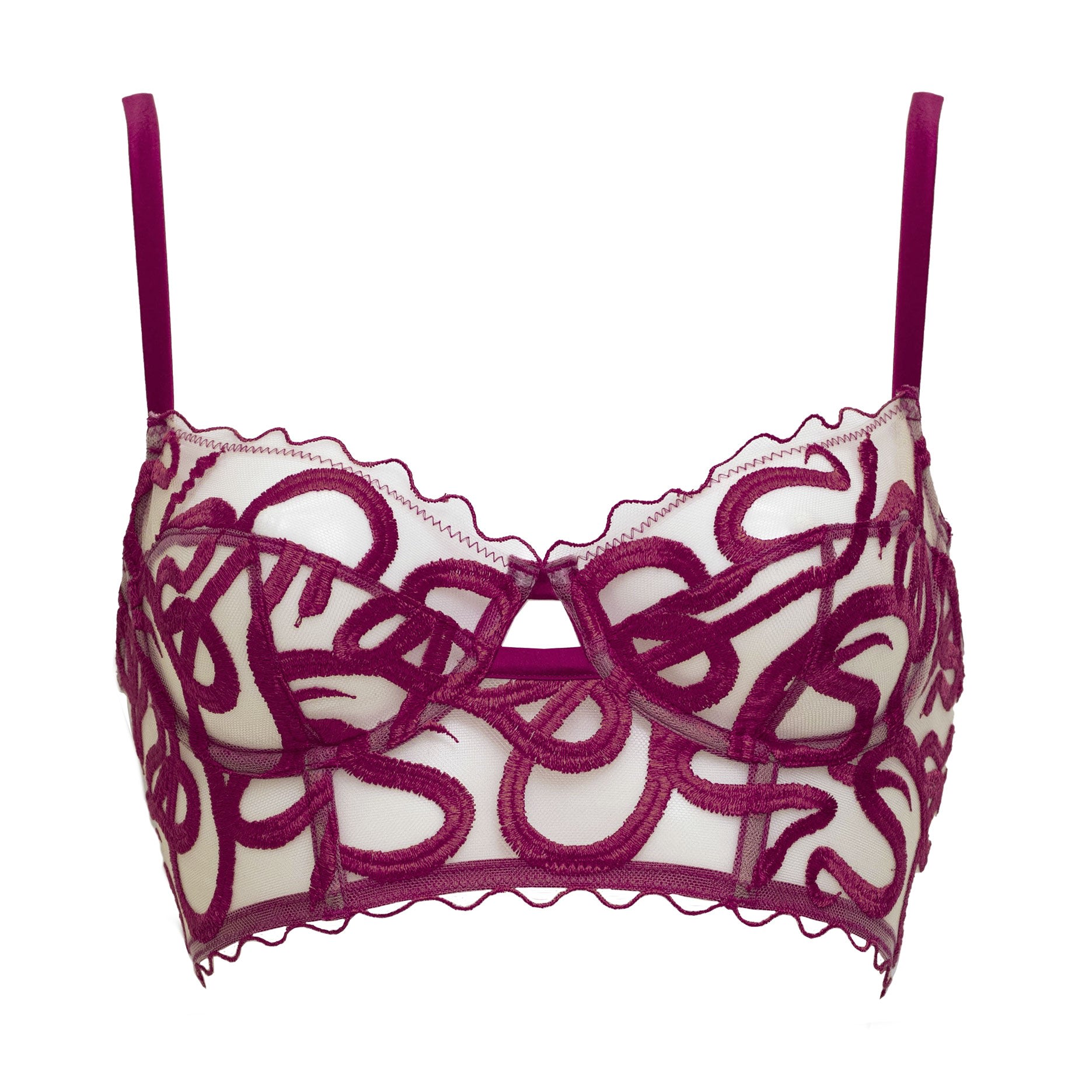 Women’s Pink / Purple Naga Longline Bra Mulberry Extra Small Studio Pia