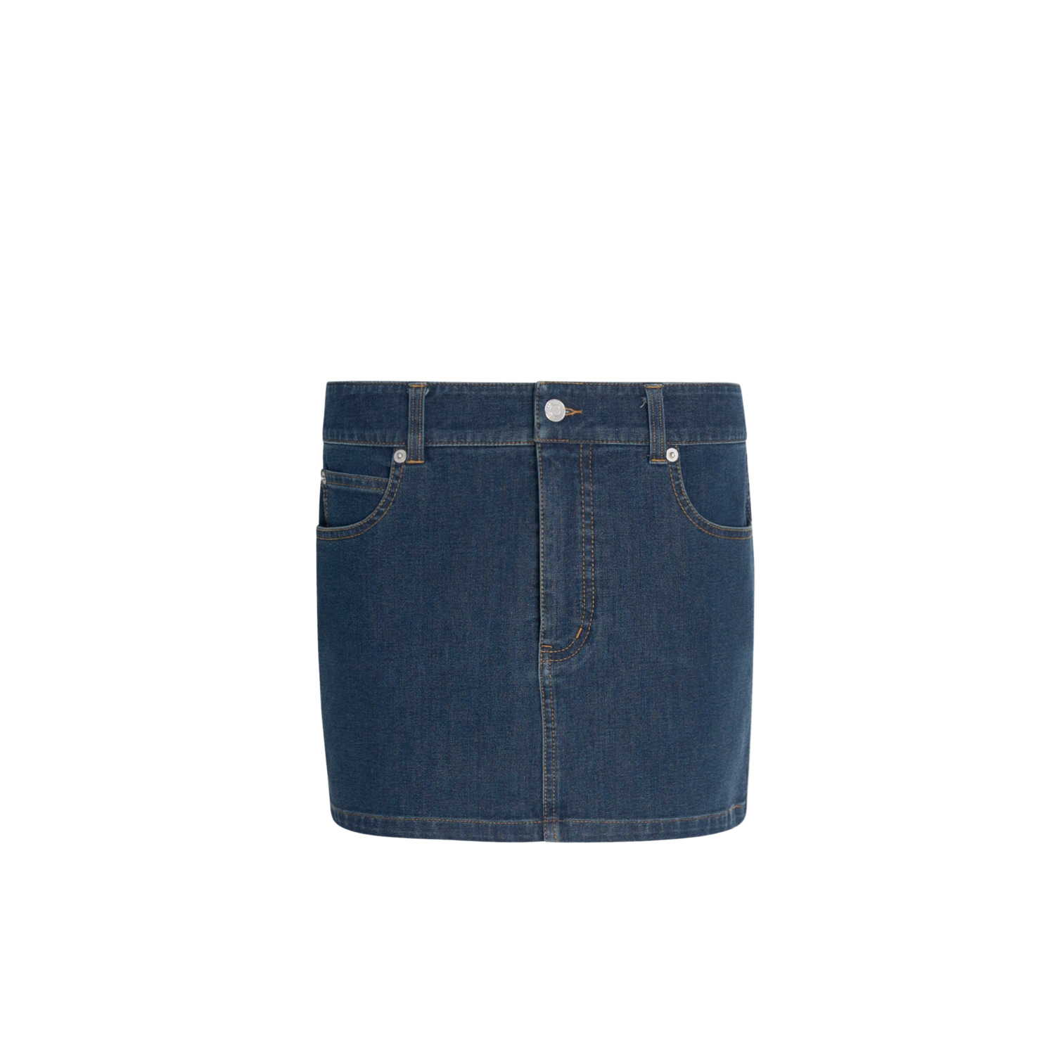 Circular Path Women's Micro Mini Skirt - Midnight Blue In Blue