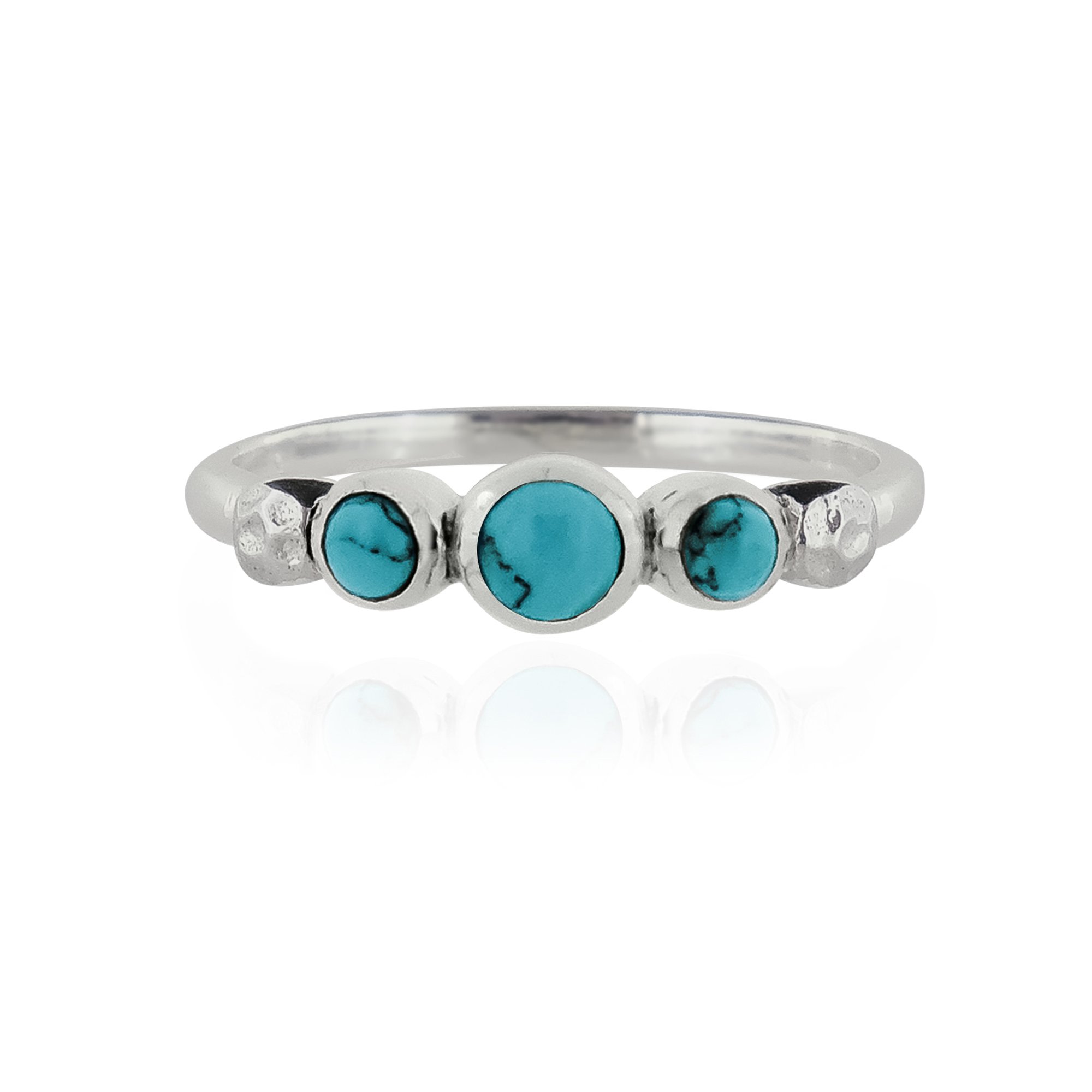 Charlotte's Web Jewellery Women's Lakshmi Silver Ring - Turquoise In Silver