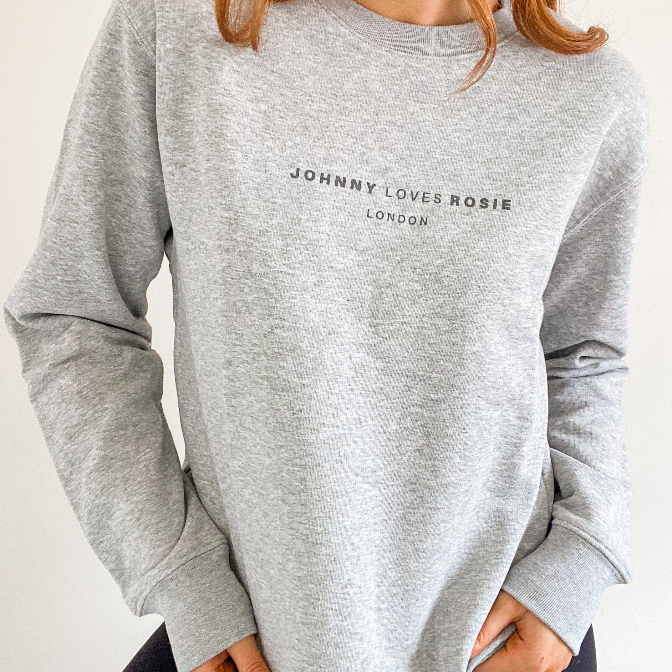 Women’s Crewneck Sweatshirt - Heather Grey Medium Jlr London