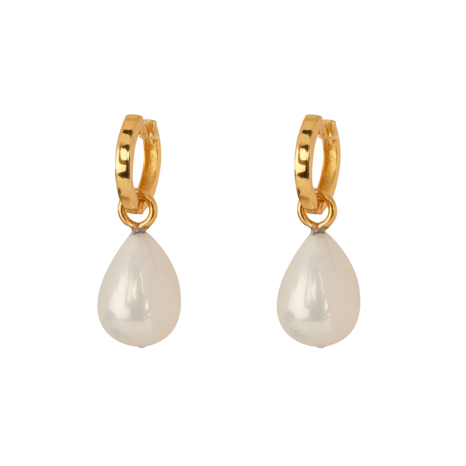 Bounkit Women's Gold / White Perla Huggies Gold