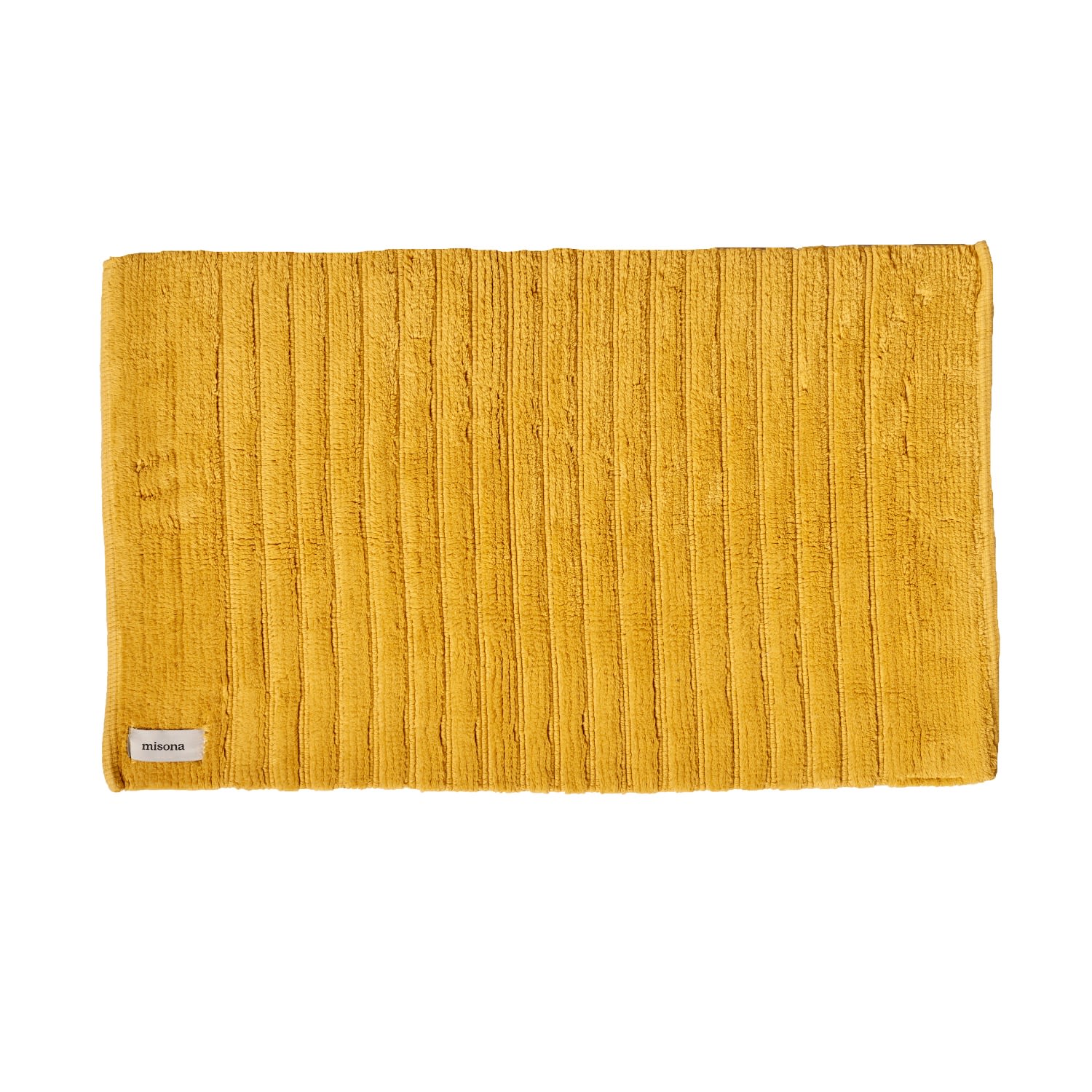 Yellow / Orange Organic Cotton Bath Mat - Ochre One Size Misona