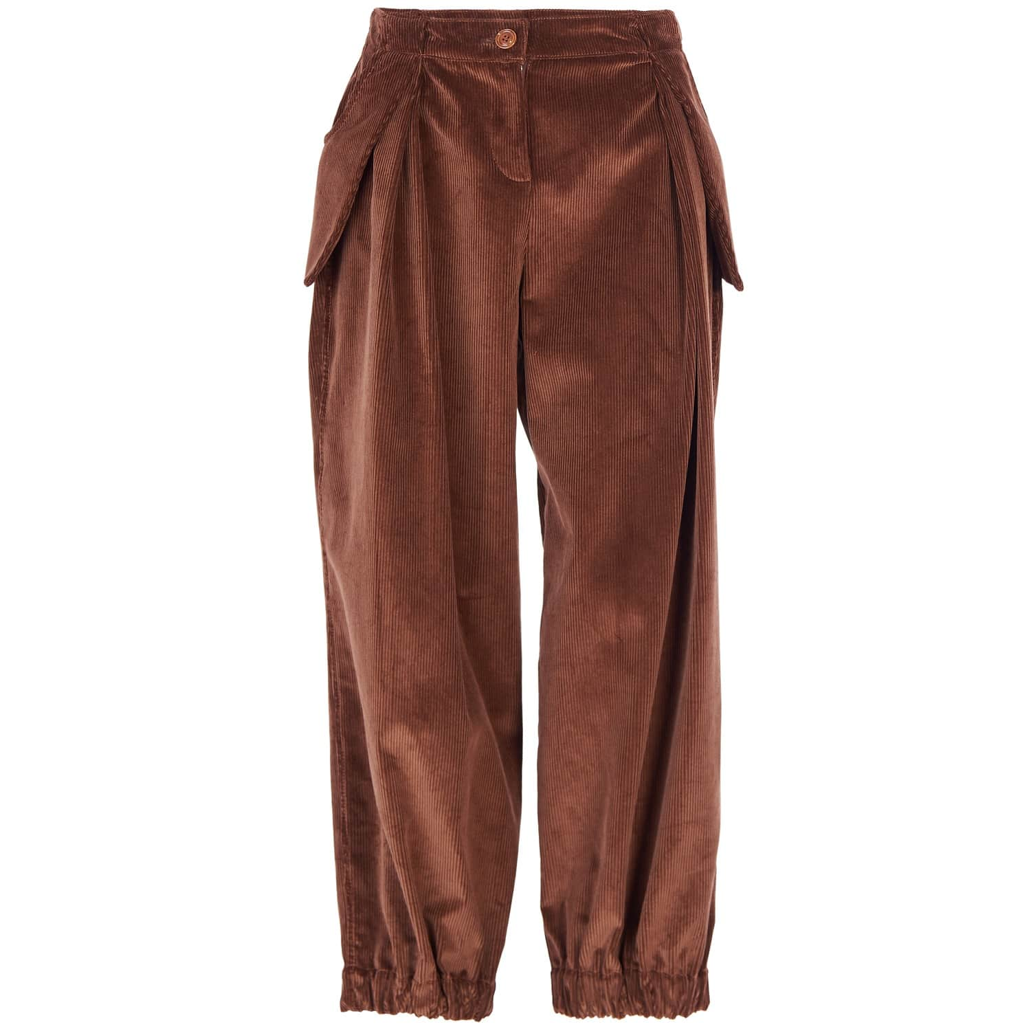 Baggy Brown Corduroy Trousers 