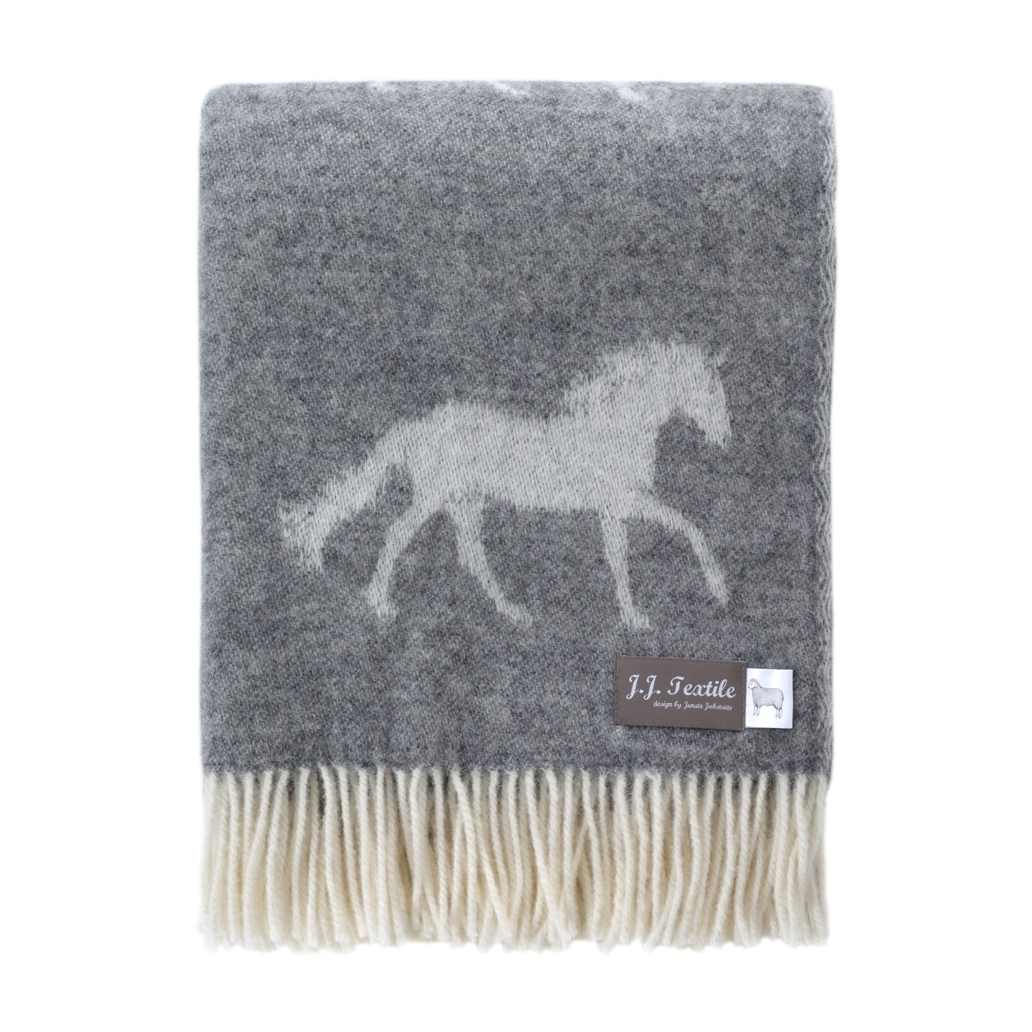 Grey Horse Throw J. j.textile