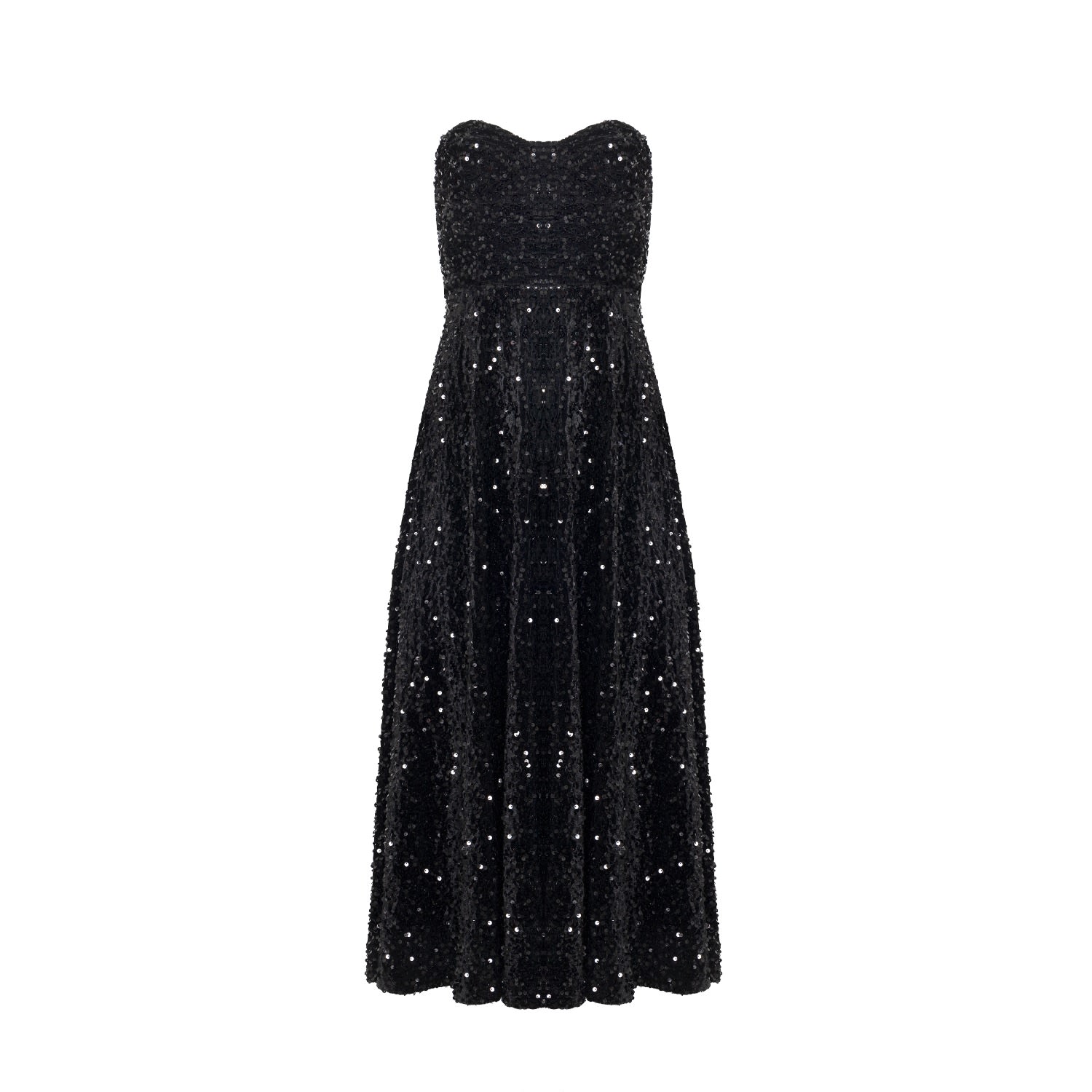 Forever Young The Label Women's Black Elora Sequin Velvet Dress In Black