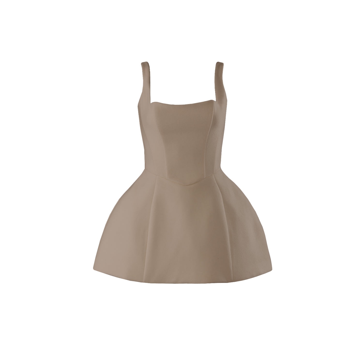 Vestiaire D'un Oiseau Libre Women's Neutrals Beige Structured Cashmere Dress In Beige