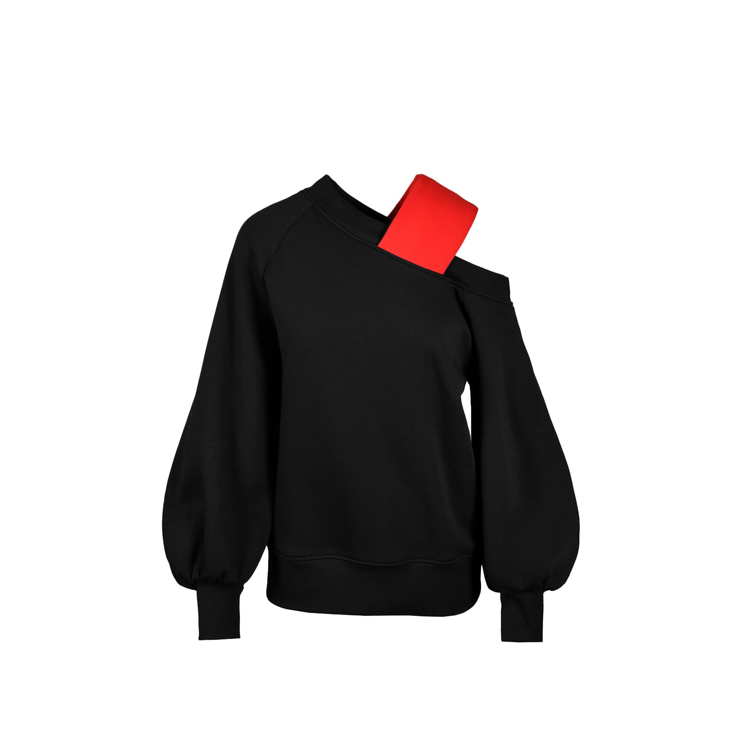 Ioana Ciolacu Nutmeg Sweatshirt In Black/red