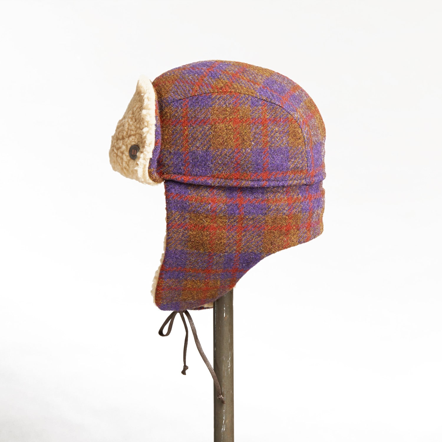 Dasmarca Hats Men's Mylo Italian Tweed Wool Trapper Hat With Earflaps - Purple In Purple