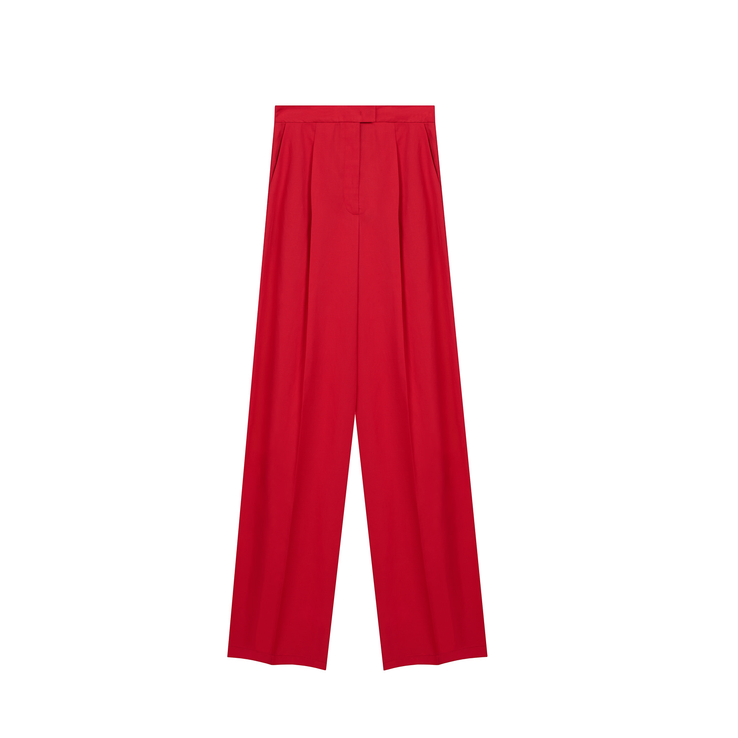 Inavati Women's Wide-leg Red Suit Trousers