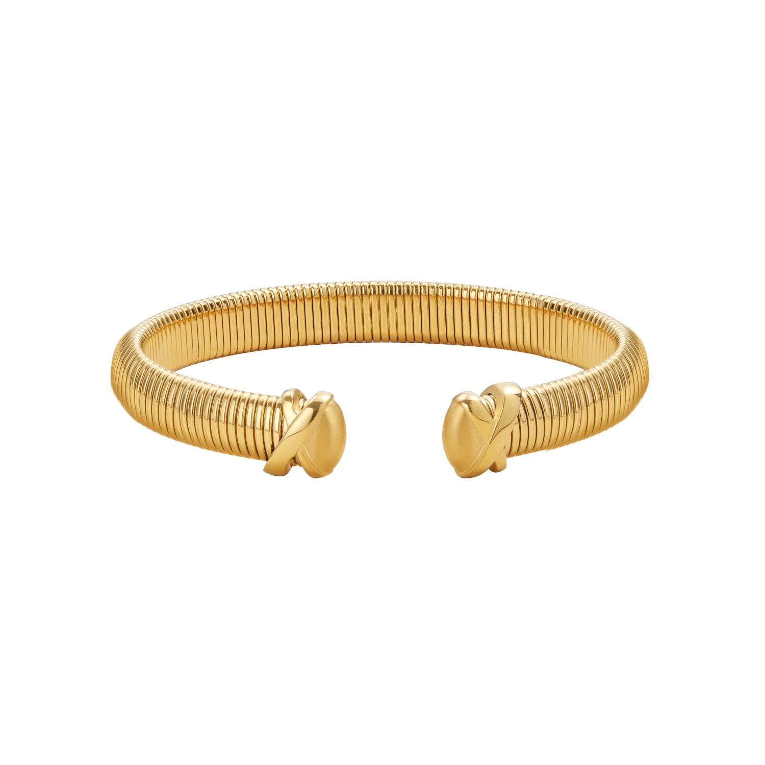 Me30 Women's Minimalism Boa Snake Chain Bangle - Gold In Gold