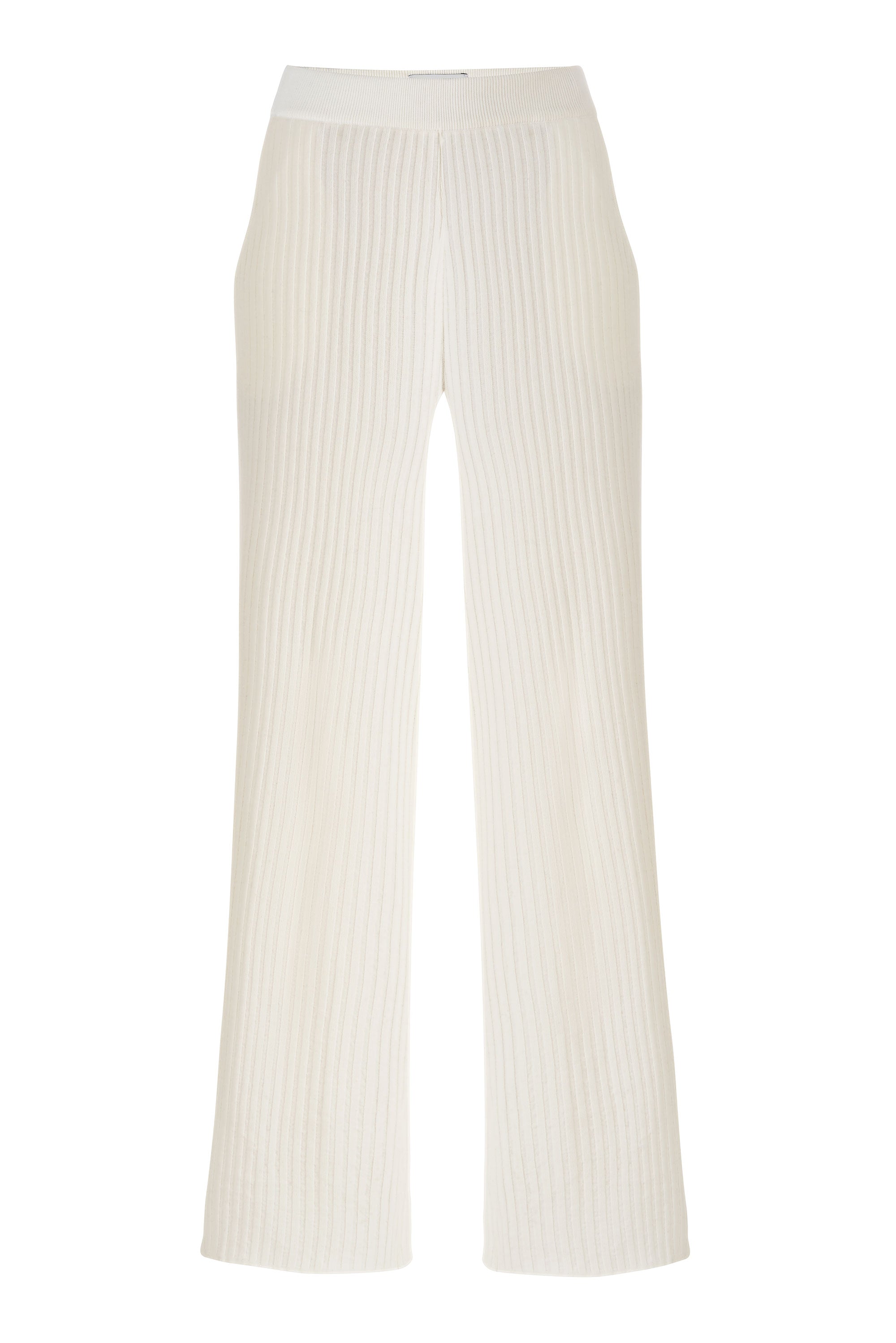 Salanida Women's Vera Ribbed Pants - White In White