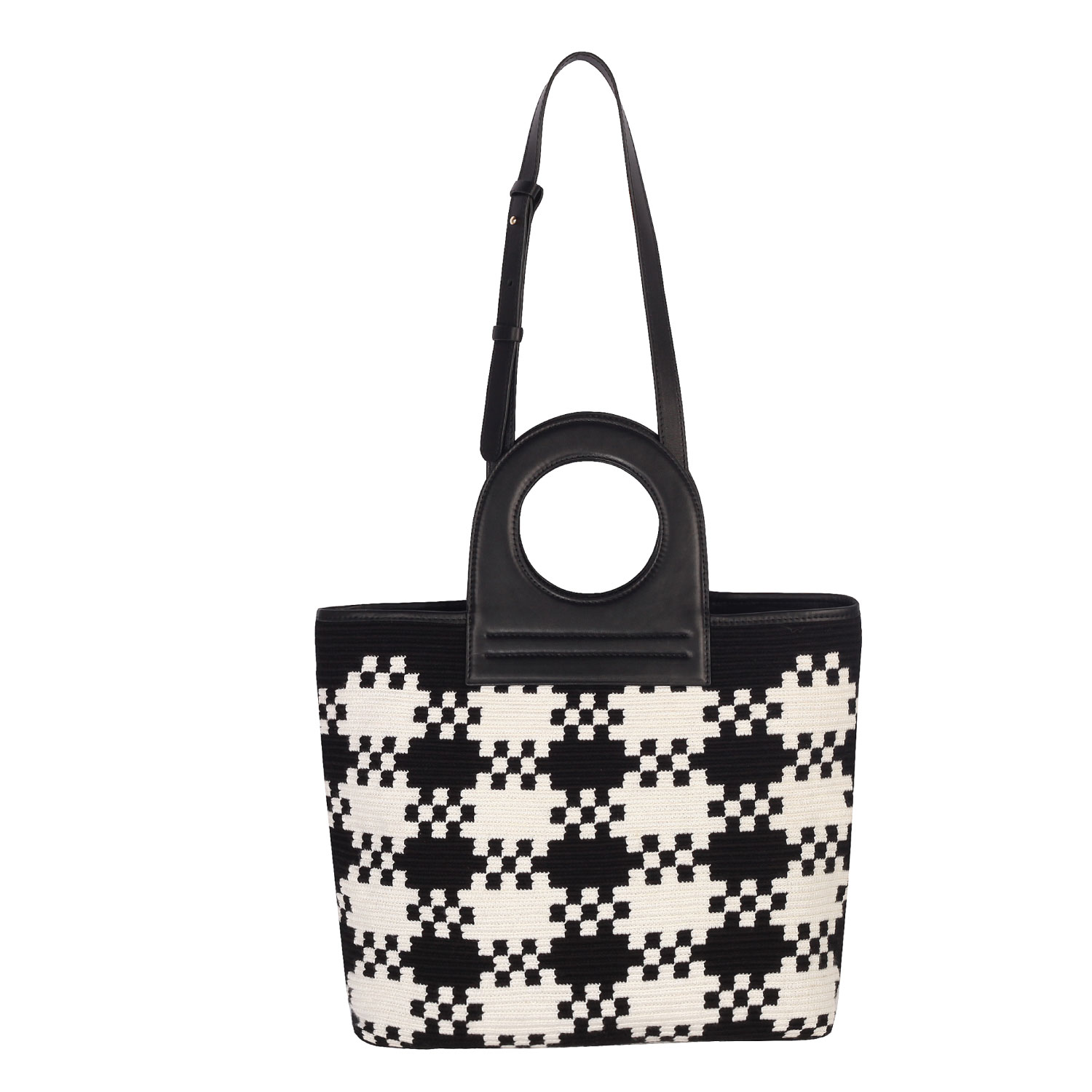 Allbyb Women's Black / White Polka Plaid