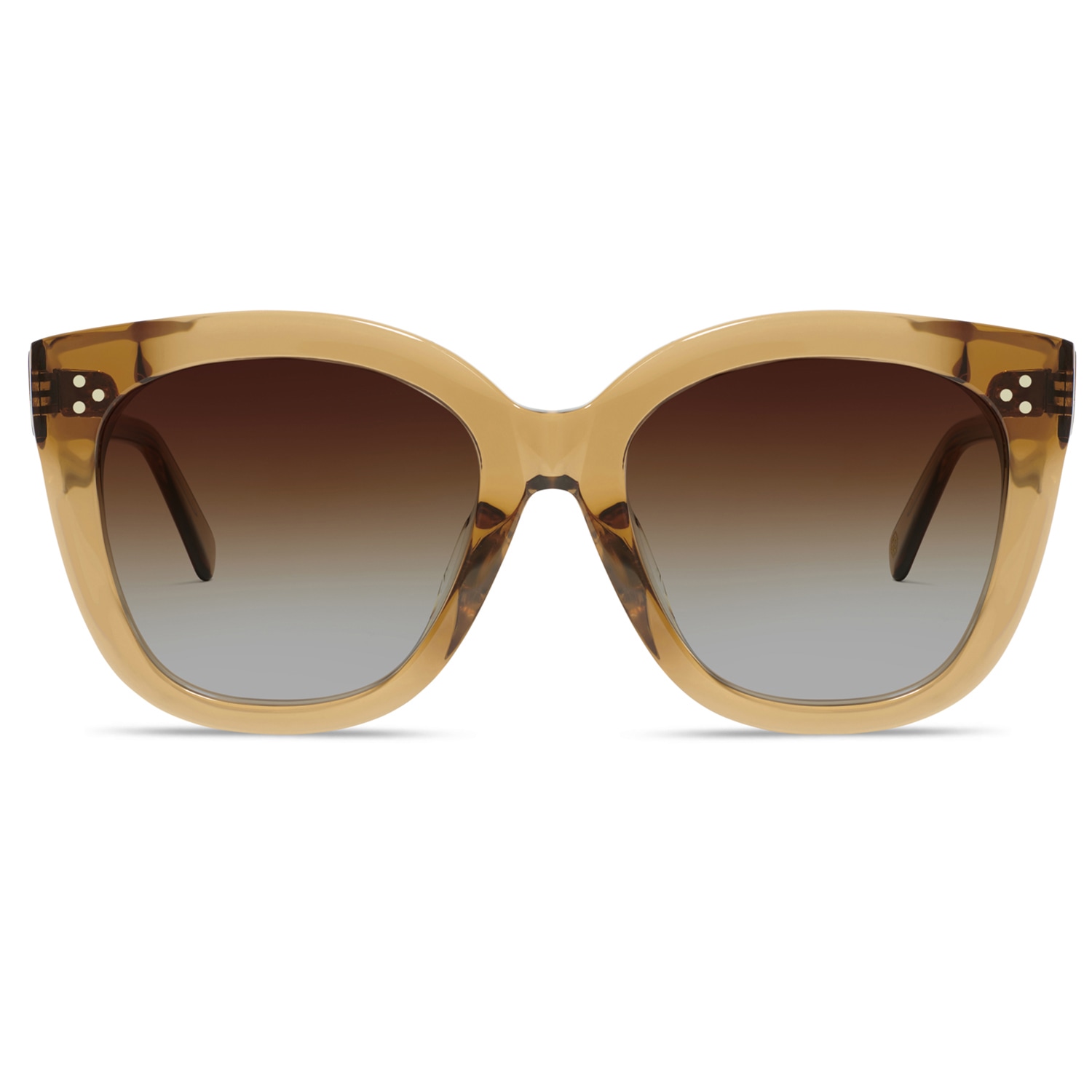 Women’s Yellow / Orange Imogen Sunglasses Cinnamon Crystal Cubo Eyewear London