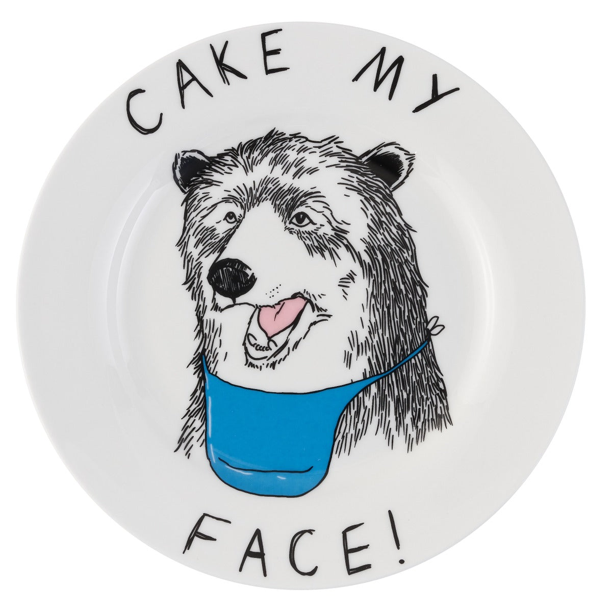 Cake My Face Side Plate One Size Jimbobart