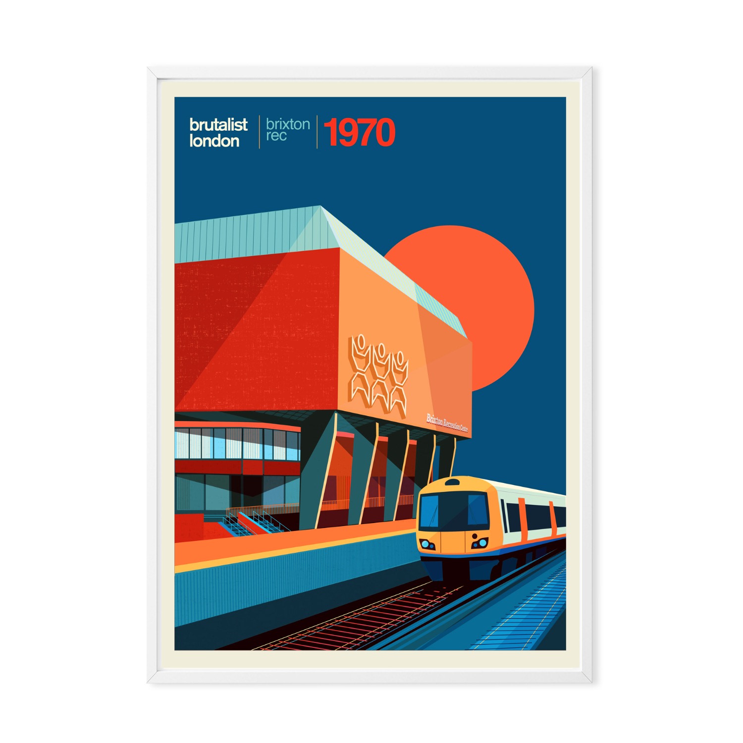 Eye For London Prints Brixton Rec London Art Print
