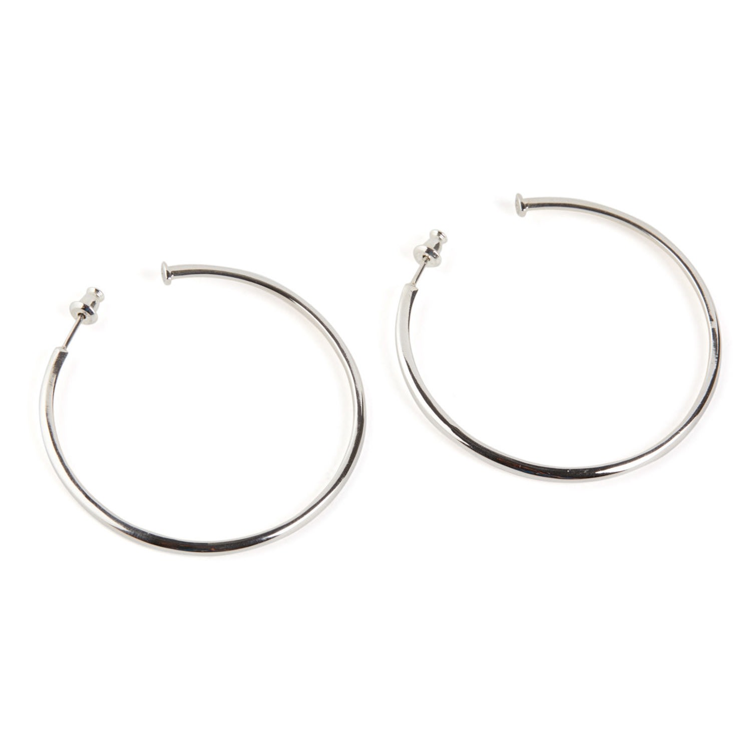 Women’s Terra Hoops Silver 50Mm Rachel Entwistle Jewellery