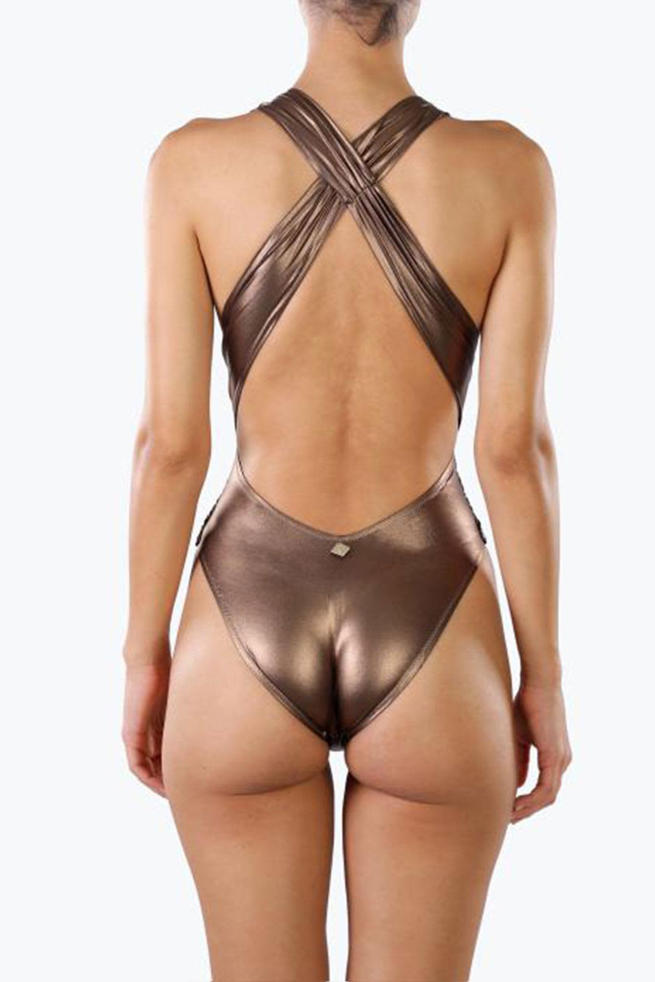 Metallic Bronze One Piece Metallic Bronze One Piece