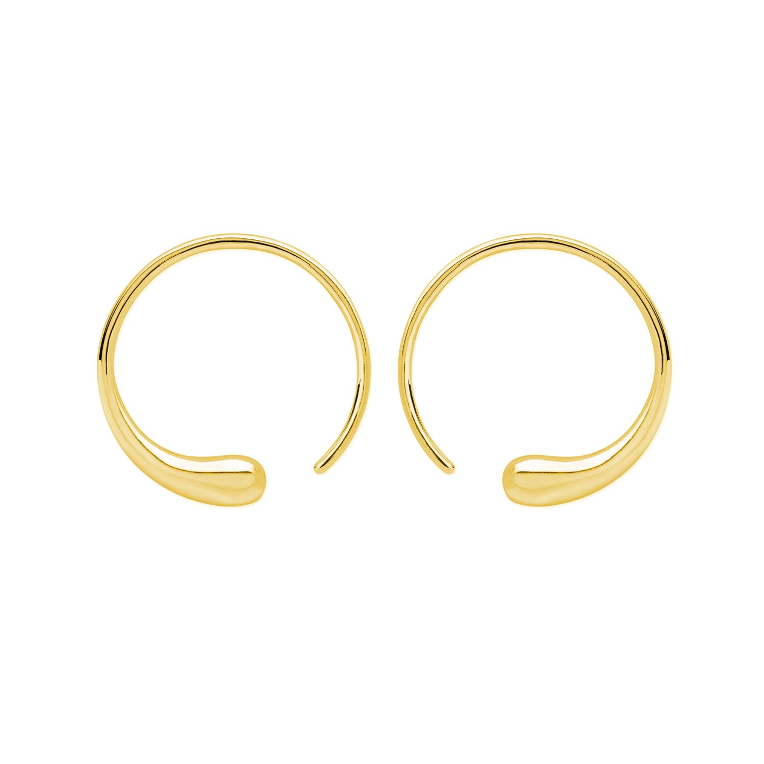 Women’s Luna Hoops In Gold Vermeil Lucy Quartermaine