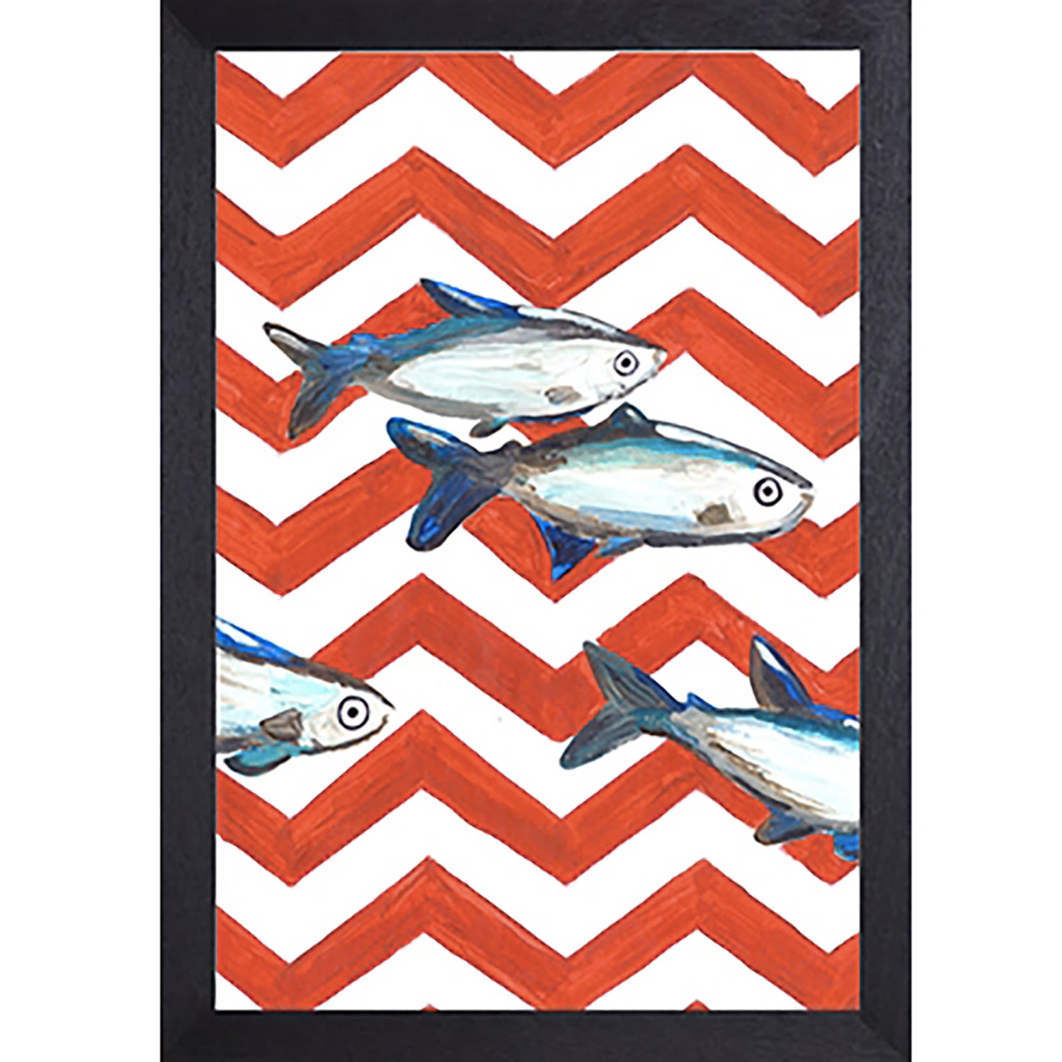 Sardines Zigzag Fine Art Print A3 Catchii