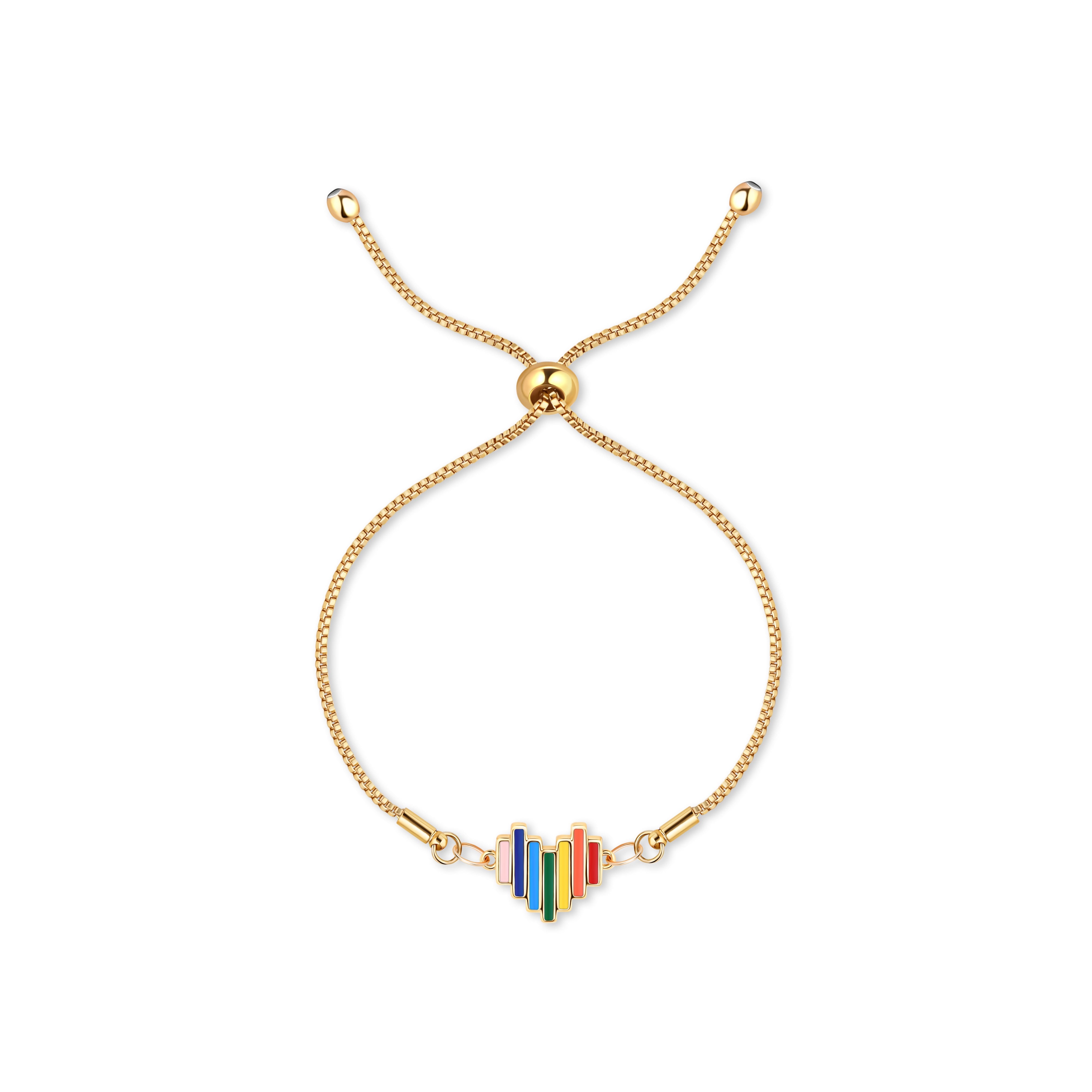 Rejected Hearts Club Women's Gold Prideful Heart Bracelet In Gold