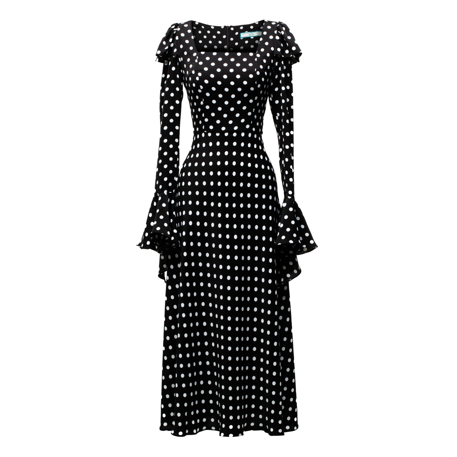 Tuva Collection Women's Black / White Flare Polka Dots In Multi