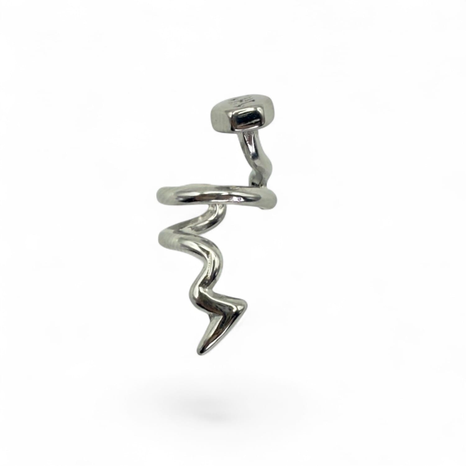 Jagged Halo Jewelry Women's Nailed It Ear Cuff Silver In Metallic