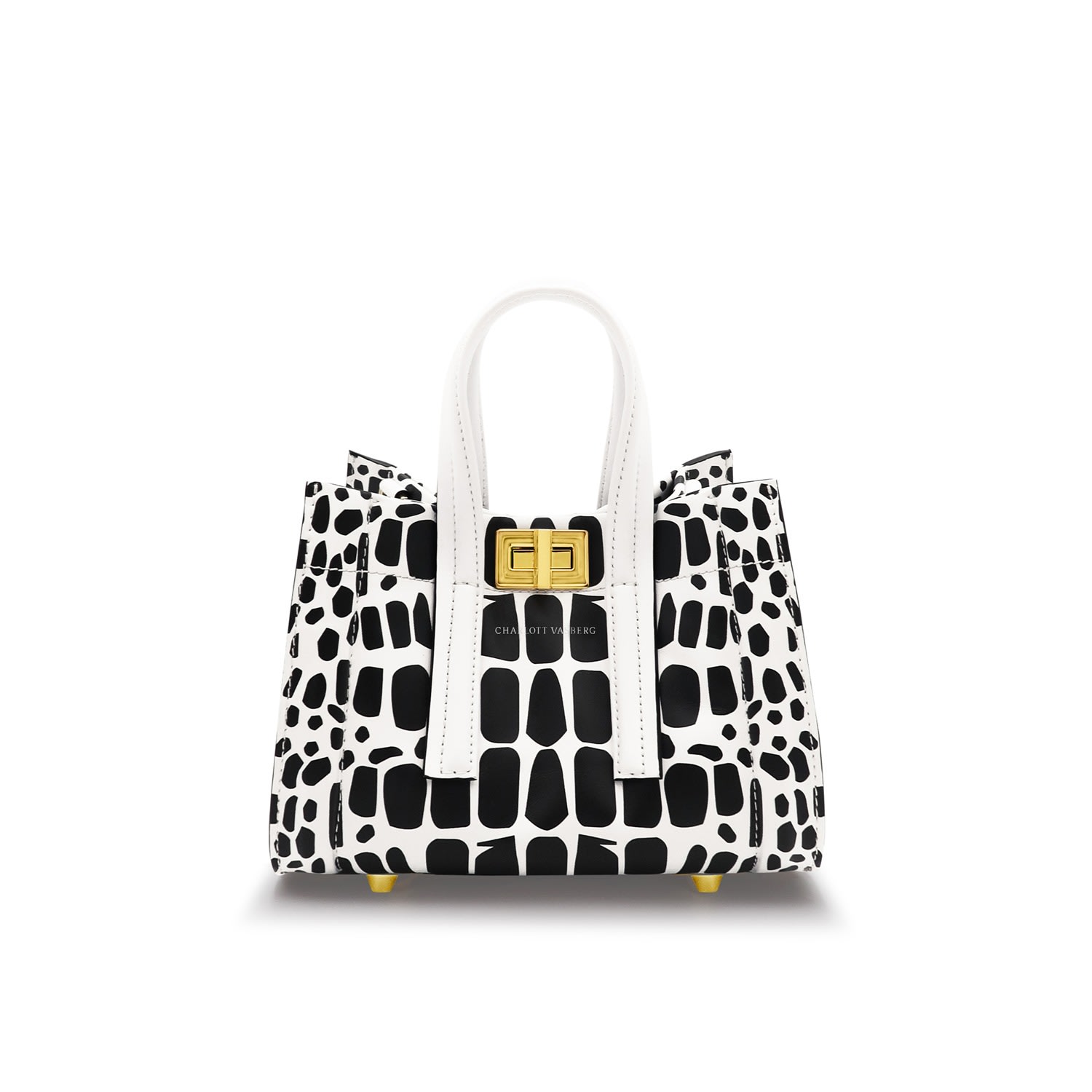 Women’s Black / White Disco Bag Night Prowler Printed Black And White Charlott Vasberg