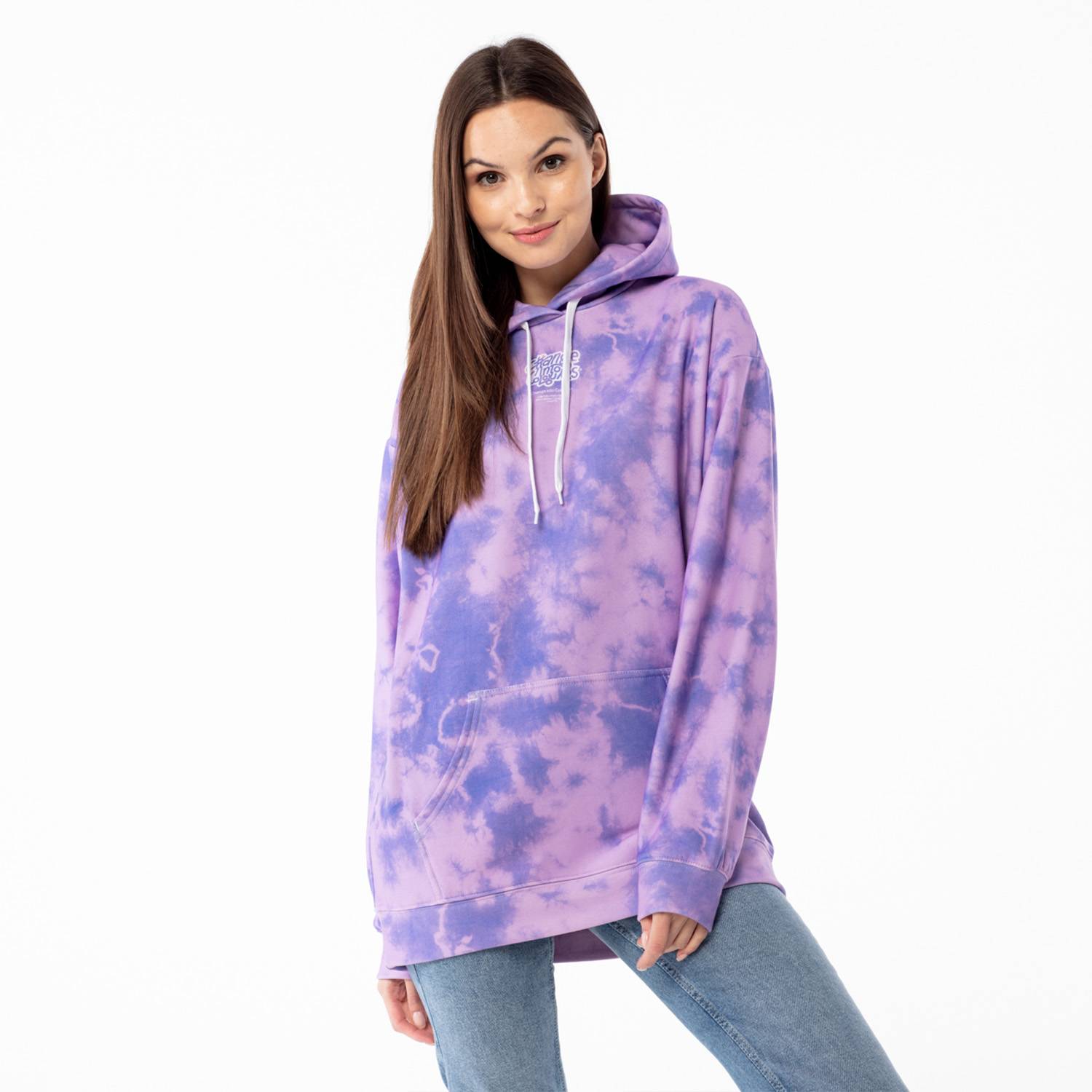 Aloha From Deer Women's Pink / Purple Violet Tie Dye Overisze Hoodie In Pink/purple