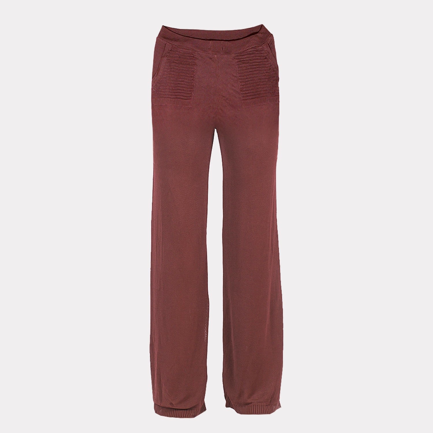 Maison Bogomil Women's Fallen Bottom Pants In Burgundy Made Of Natural Viscose In Red