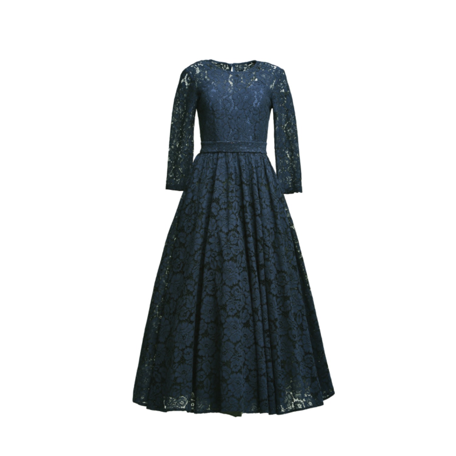 Women's Lace Dress Viktoria Blue | Medium | Matsour'i