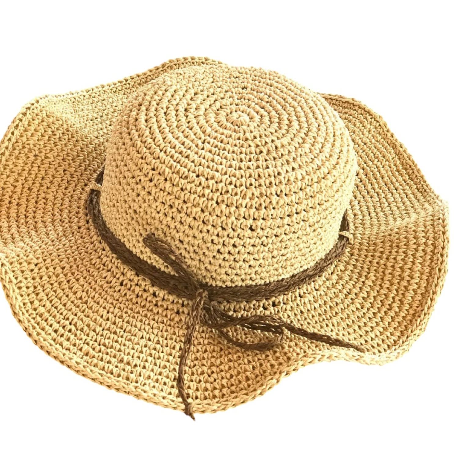 Springmoonatelier Women's Neutrals Handmade Cream Raffia Summer Hat – Chic And Adjustable