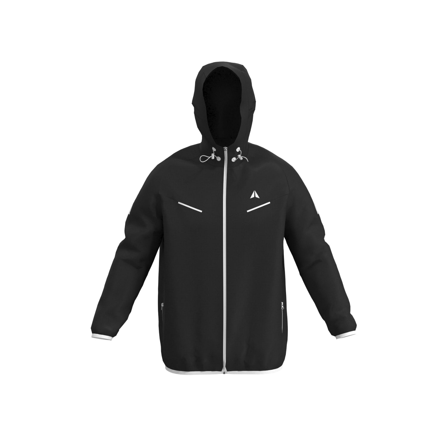 Aora Athletics Men's Black Ultralight Windbreaker Jacket In Black