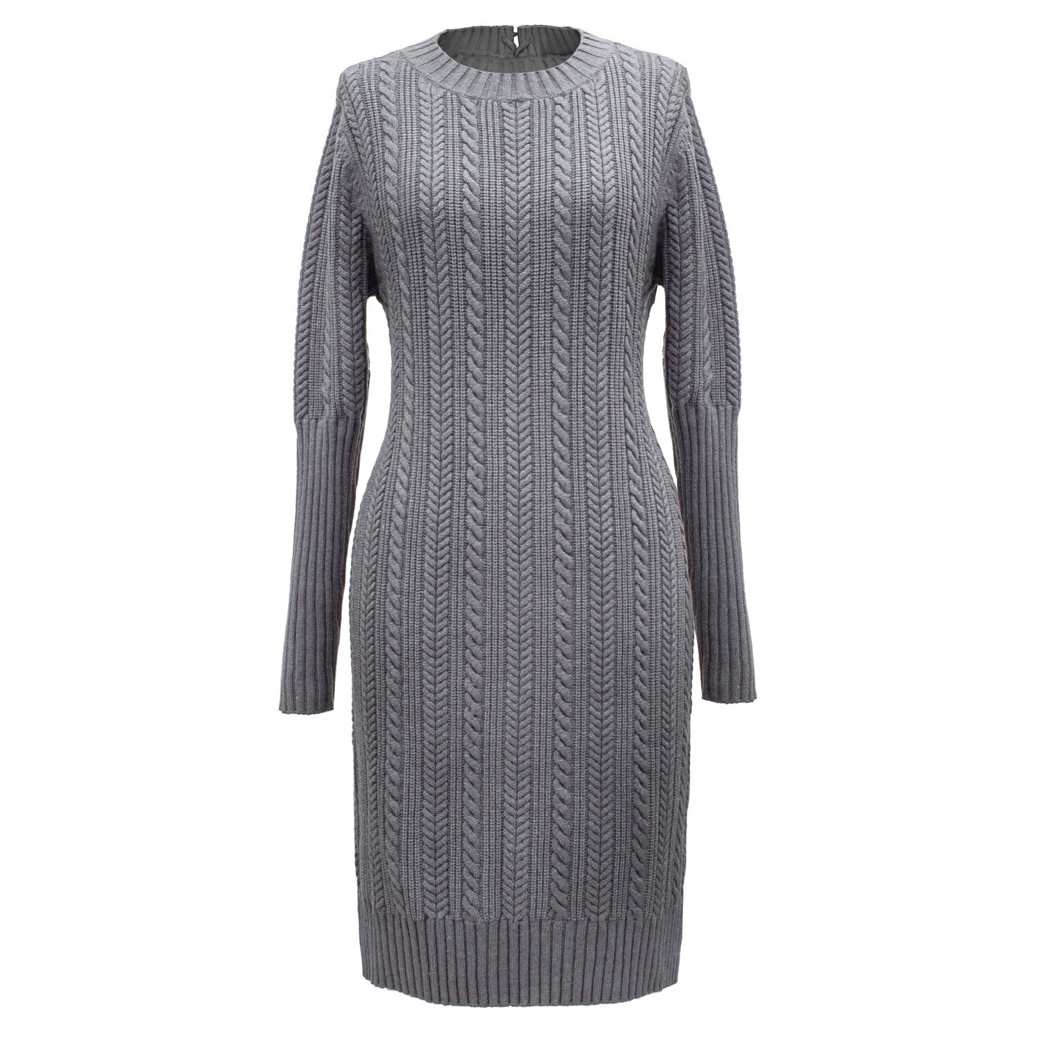 Smart And Joy Women's Lacing-in-back Jumper Dress - Grey In Grey